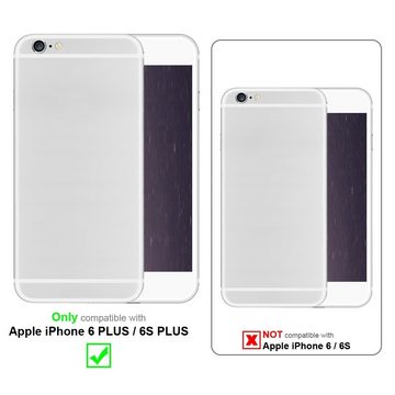 Cadorabo Handyhülle Apple iPhone 6 PLUS / 6S PLUS Apple iPhone 6 PLUS / 6S PLUS, Klappbare Handy Schutzhülle - Hülle - mit Standfunktion und Kartenfach