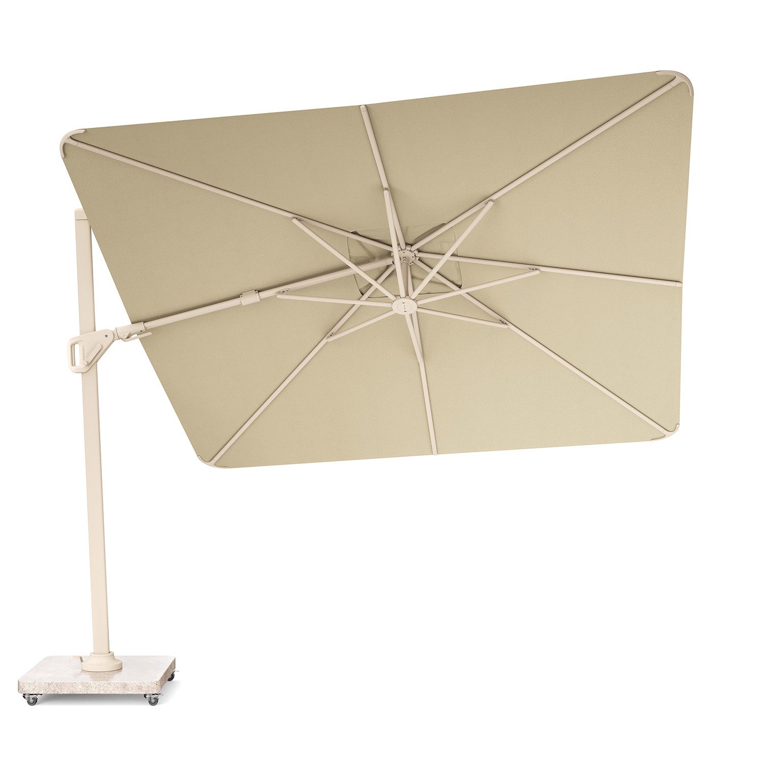 Platinum Sonnenschirm quadratisch 3x3m Nexus T² Premium 360° kippbar, LxB: 300x300 cm