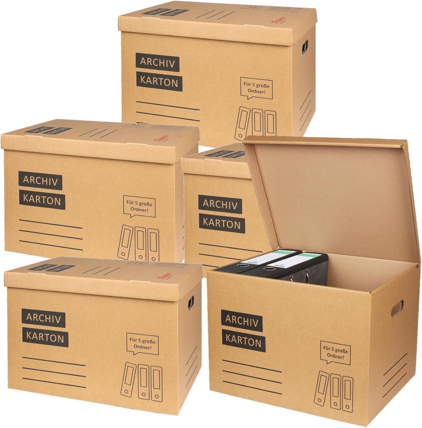 BURI Aufbewahrungsbox Archivschachteln Aktenkarton Transportboxen Archivkar günstig online kaufen