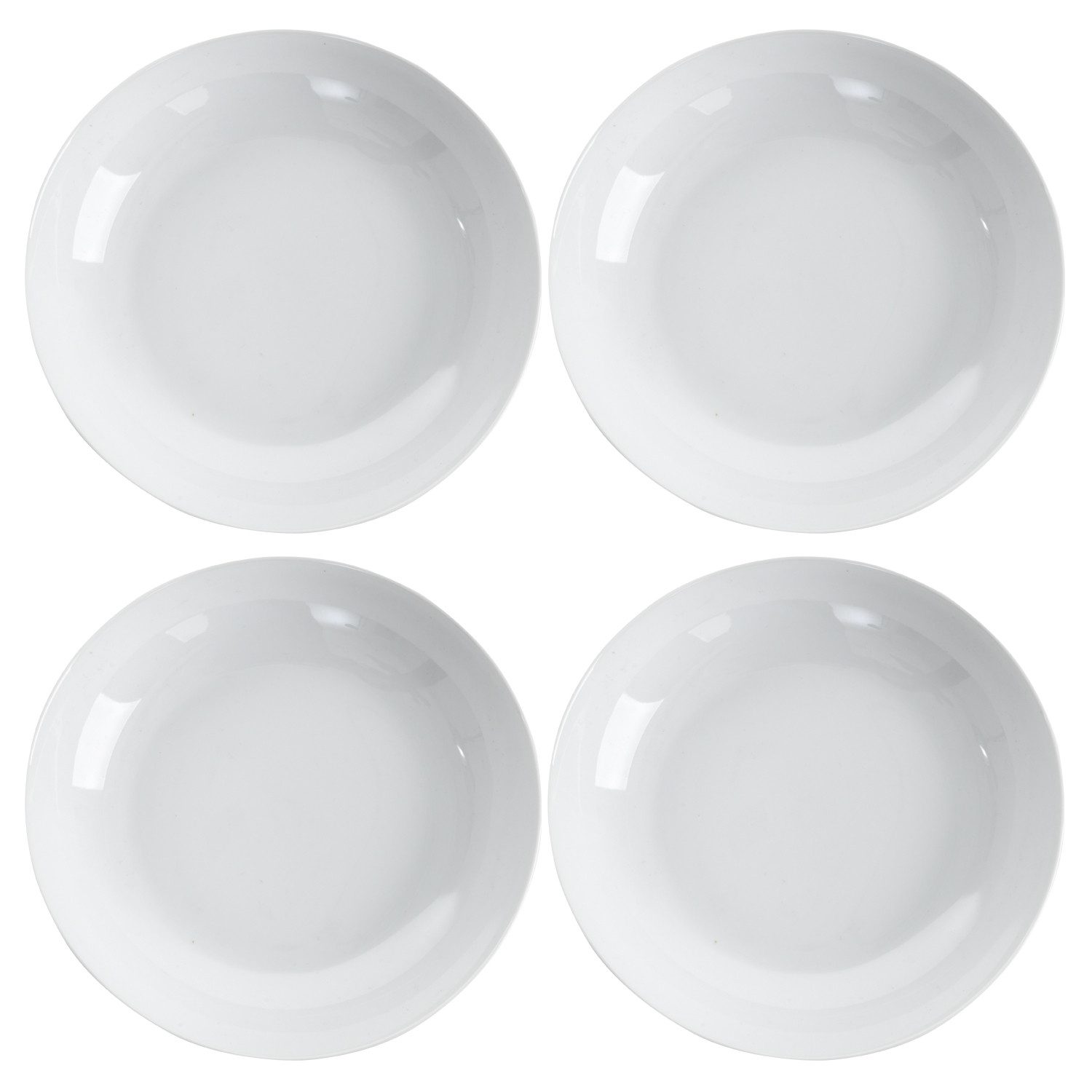 Suppenteller 4er Set, Weiß, Ø 20 cm