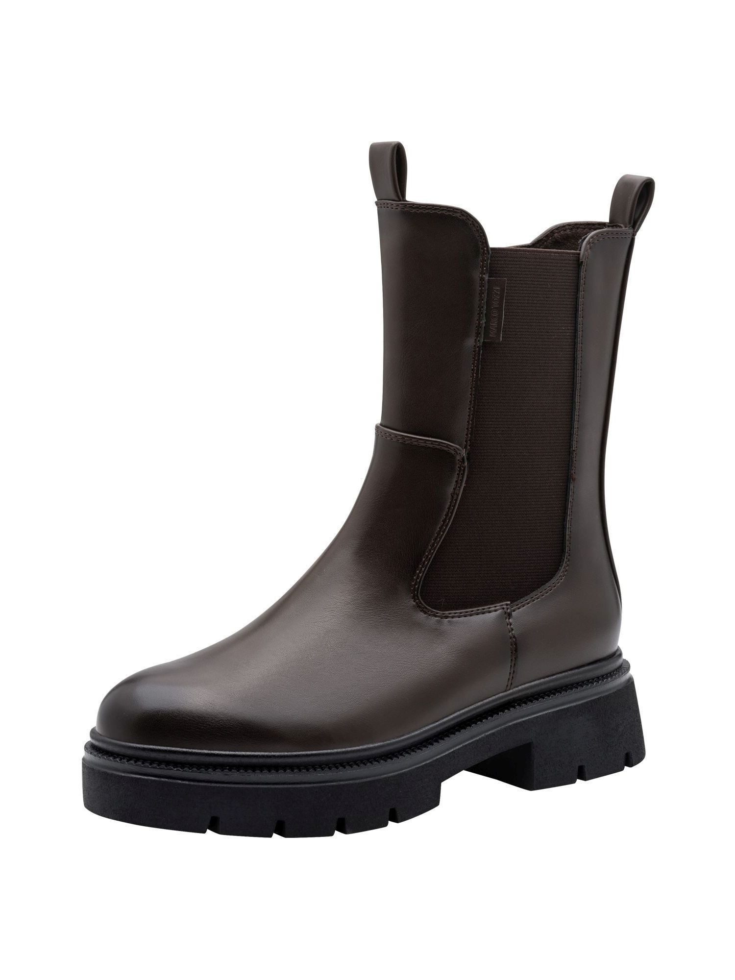MARCO TOZZI Vegan, MT FEEL ME mit Blockabsatz Blockabsatz Chelseaboots Vegan