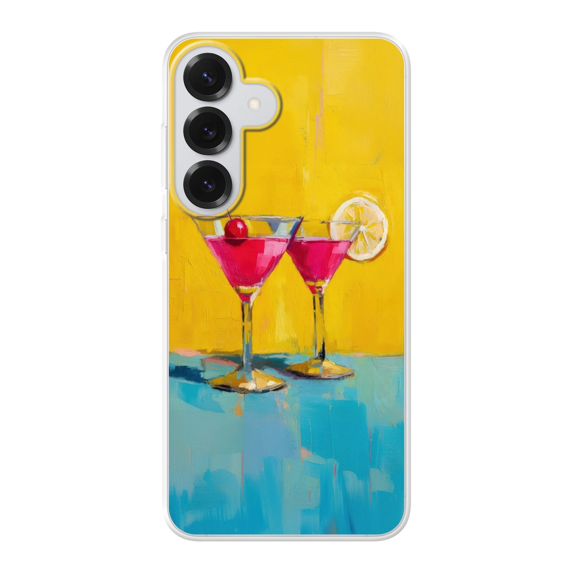 MuchoWow Handyhülle für Samsung Galaxy S26 Plus Gläser - Cocktail - Zitrone - Kirsche, Smartphone-Bumper, Print, Handy Schutzhülle Dünn