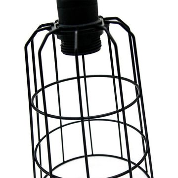 Melko Hängeleuchte Deckenlampe Hängelampe Deckenleuchter aus Metall in Schwarz 15x15x20 cm E14 Sockel Skandi Retro, ohne Leuchtmittel, Hängeleuchte