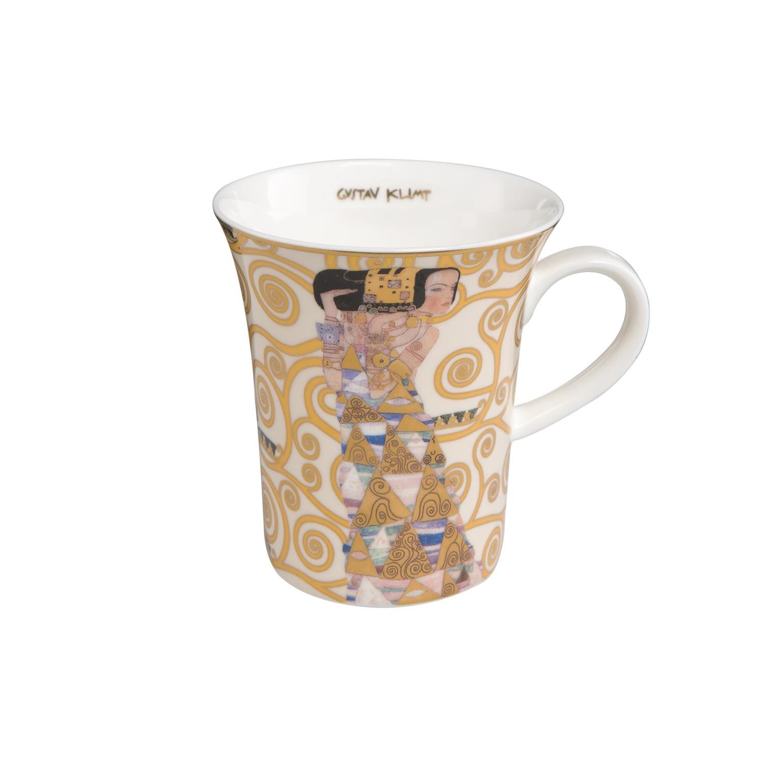 Goebel Tasse Gustav Klimt, Porzellan, Farbe: Gold, Motiv: Die Erwartung