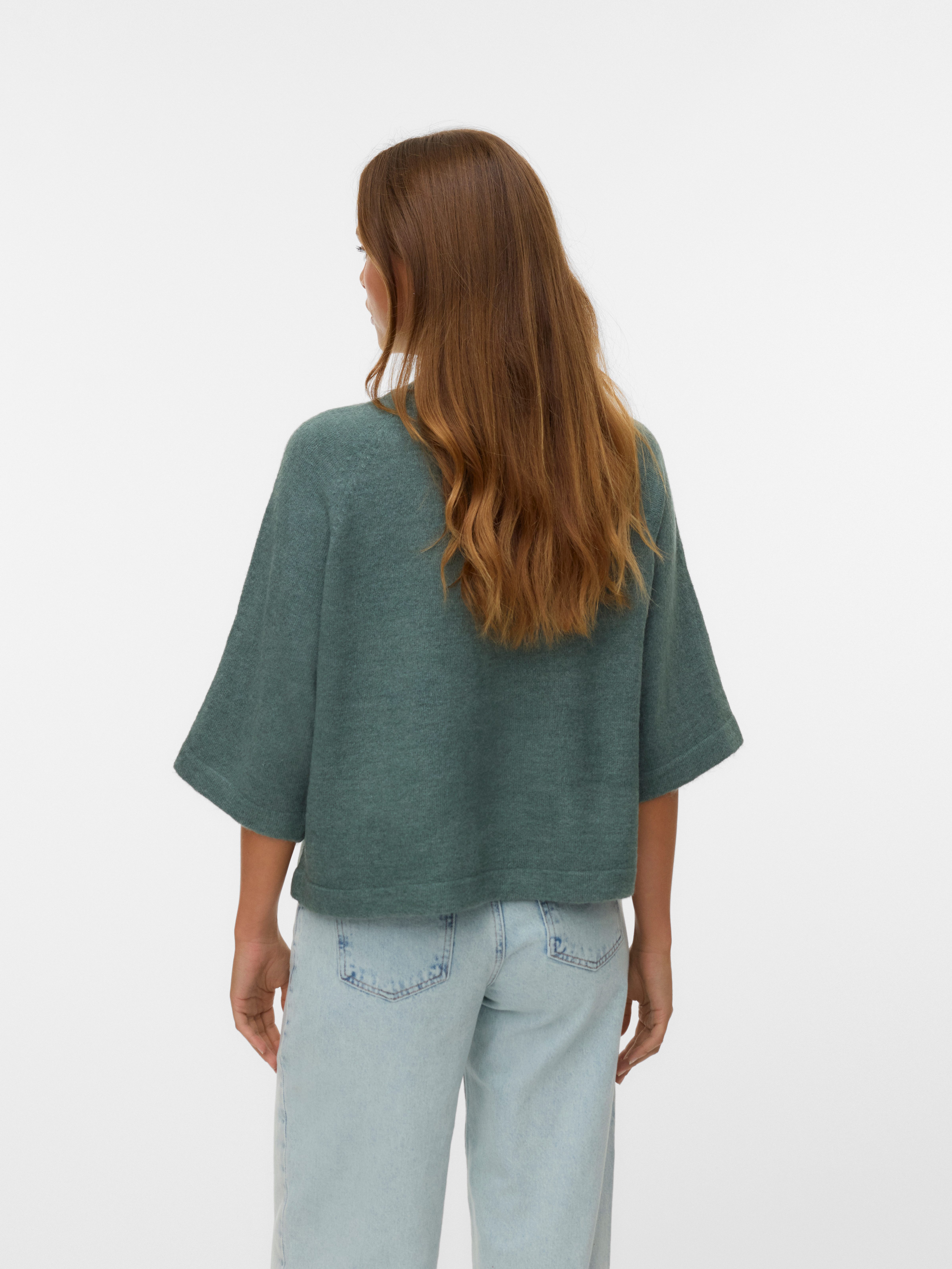Vero Moda Strickpullover VMLEFILE 3/4 O-NECK PULLOVER NOOS