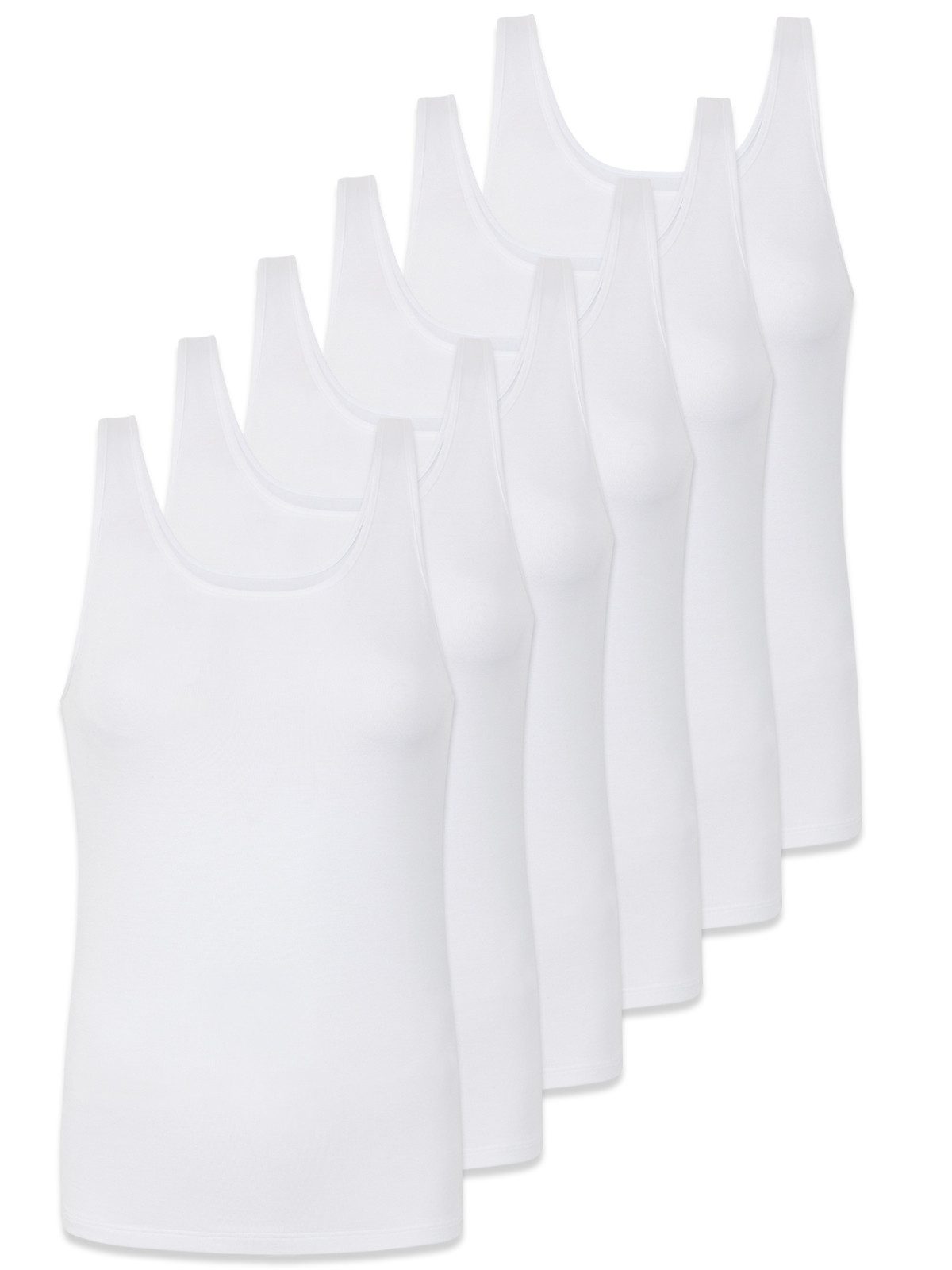 Achseltop 6er Pack Damen Achseltop Baumwolle