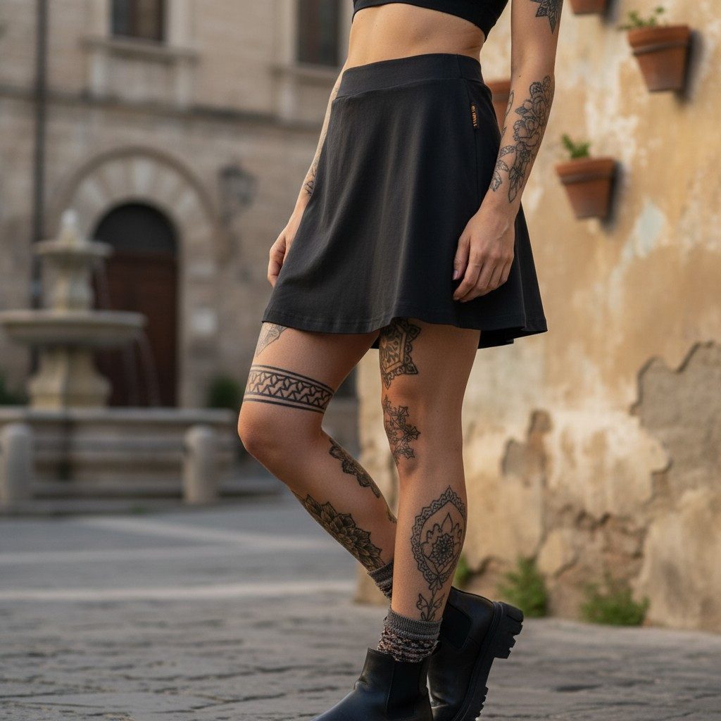 Guru-Shop Minirock Minirock, Skort aus Biobaumwolle, Minirock mit.. alterna günstig online kaufen
