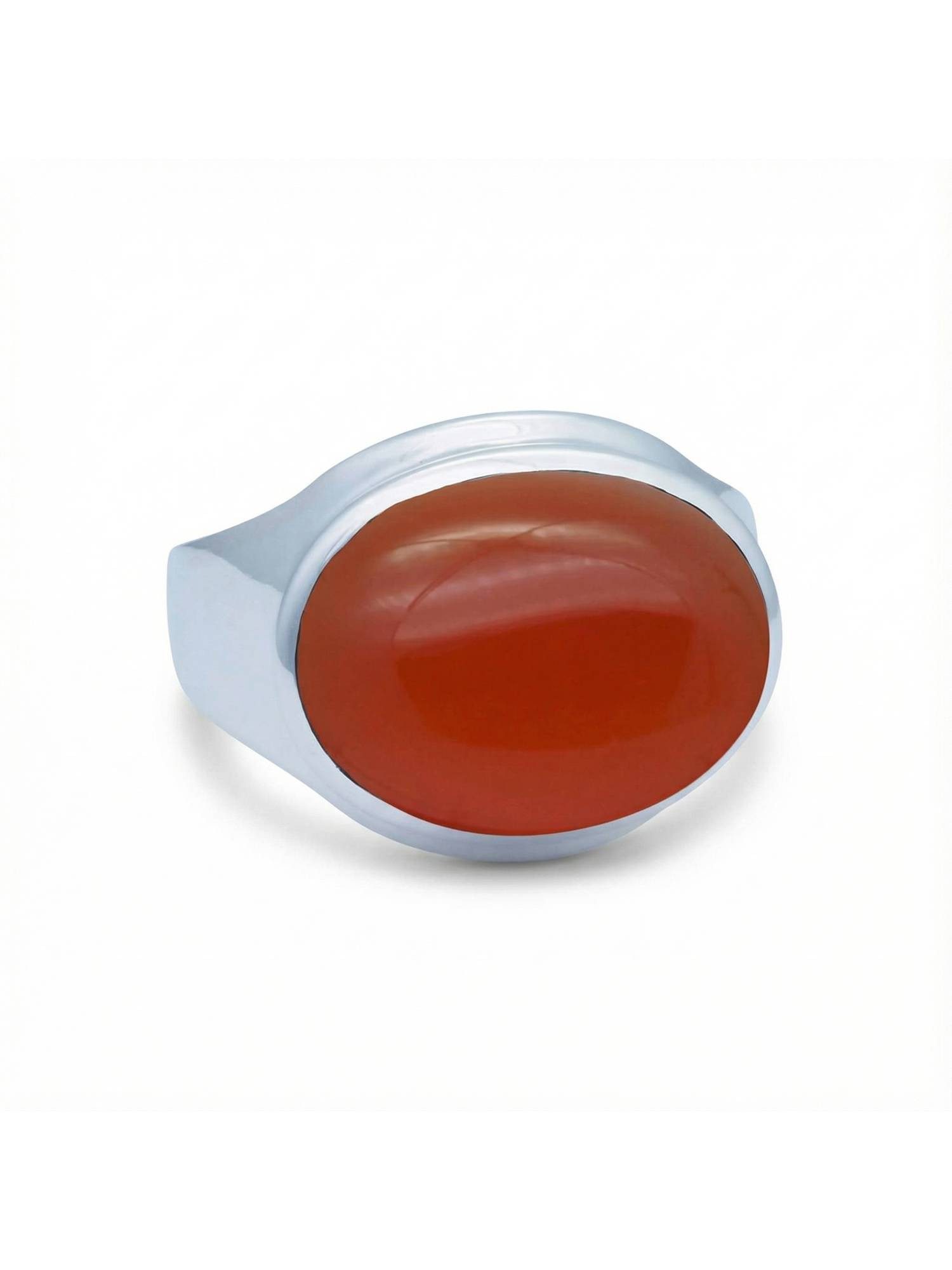 Silberring URGAMAL aus 925 Silber mit Karneol