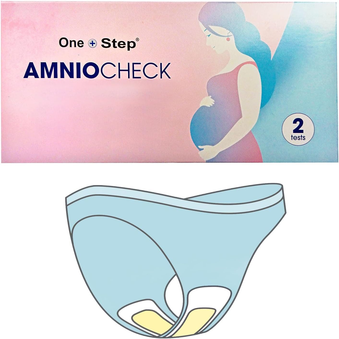 One+Step Fertilitätsset Amniocheck - Slipeinlage zur Frühkontrolle bei Blasensprung, 2-tlg.