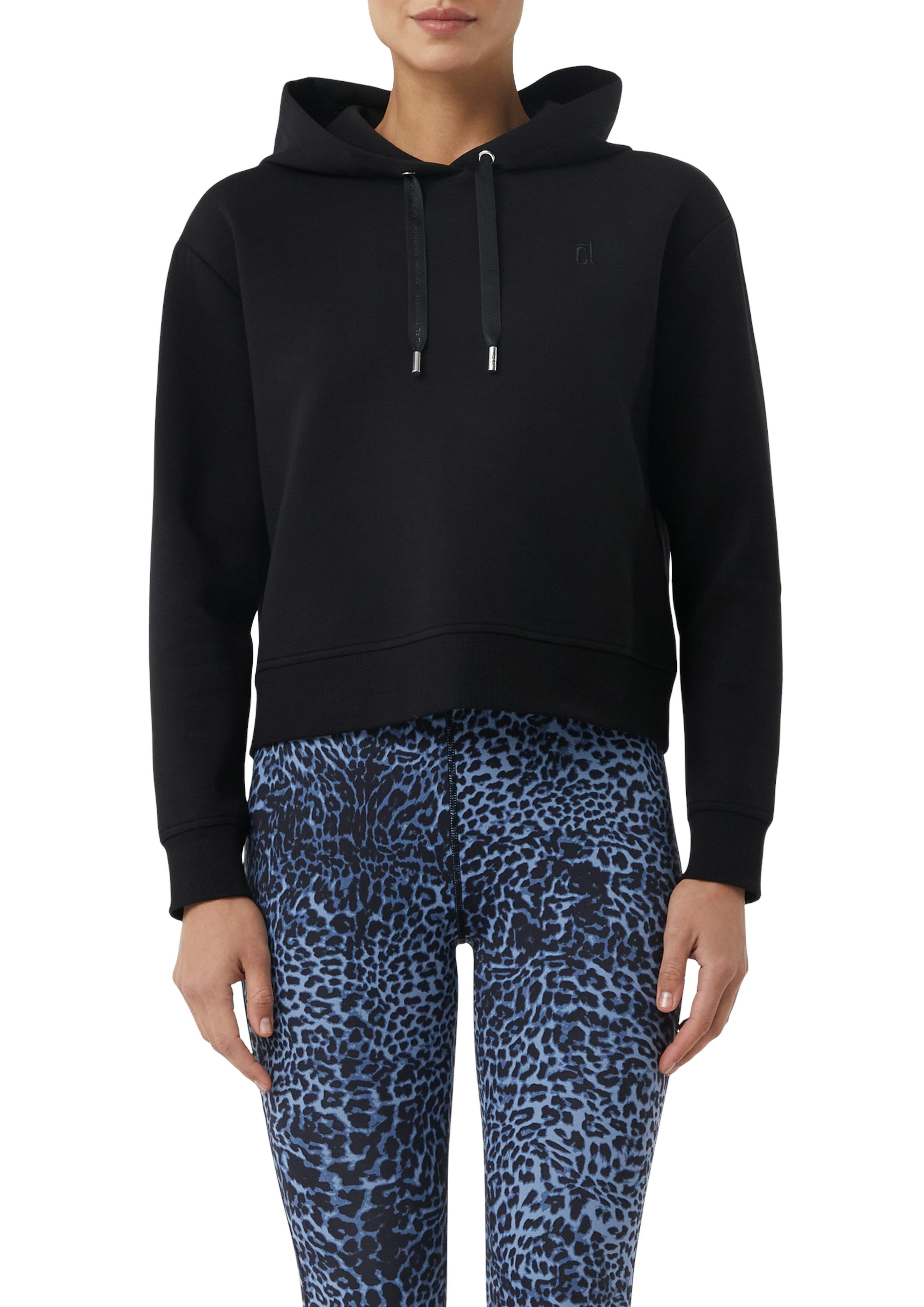 comma casual identity Kapuzensweatshirt cropped, casual, mit Kapuze, Baumwollmischung