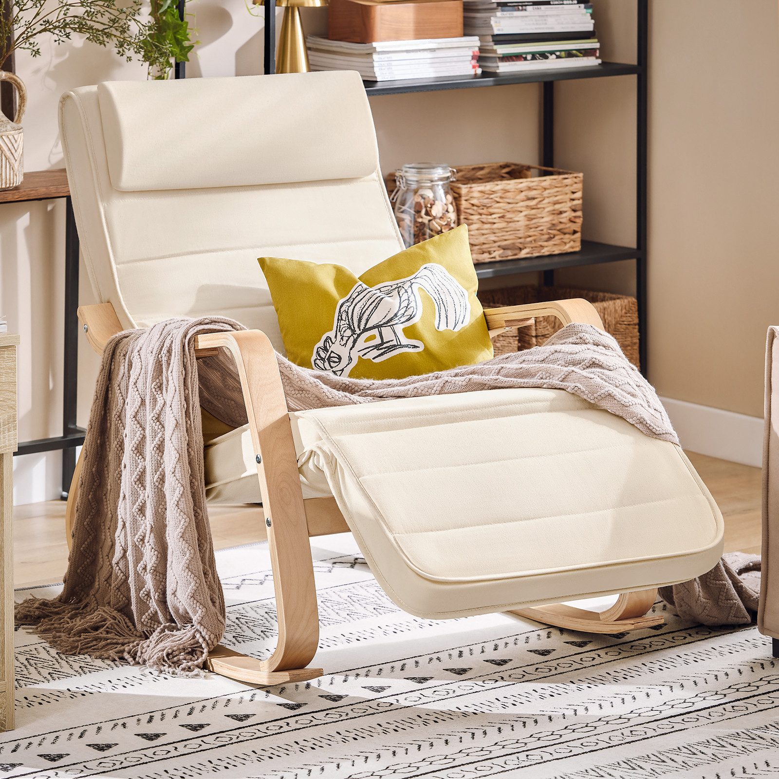 SoBuy Schaukelstuhl FST16, Schwingsessel Relaxsessel 5-Fach günstig online kaufen