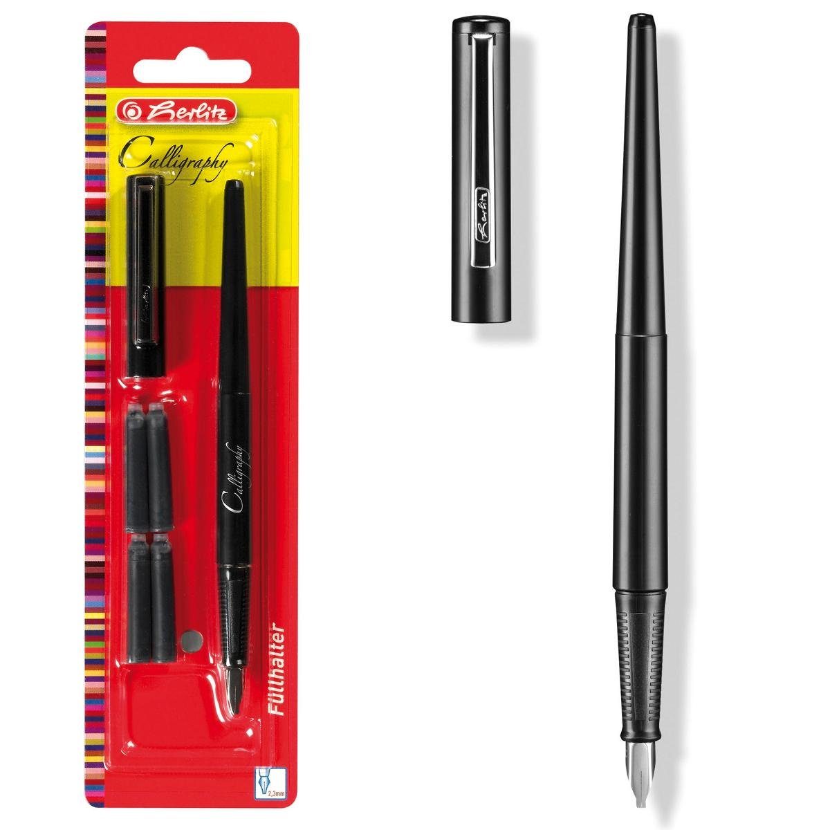 Füllhalter Herlitz Kalligraphie-Füllhalter / incl. 4 Tintenpatronen