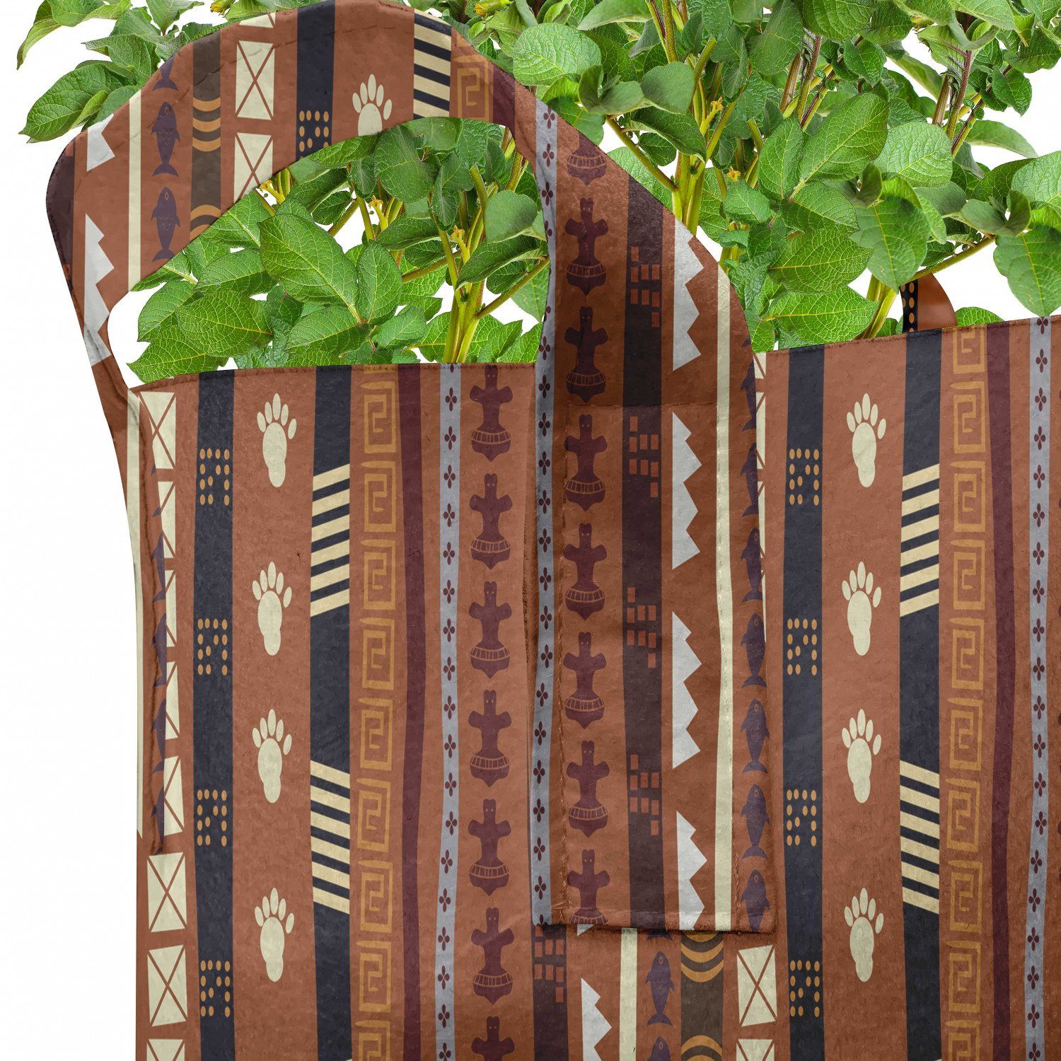 Abakuhaus Pflanzkübel hochleistungsfähig Stofftöpfe für Detail-Streifen Zusammenfassung mit Stammes Griffen Pflanzen