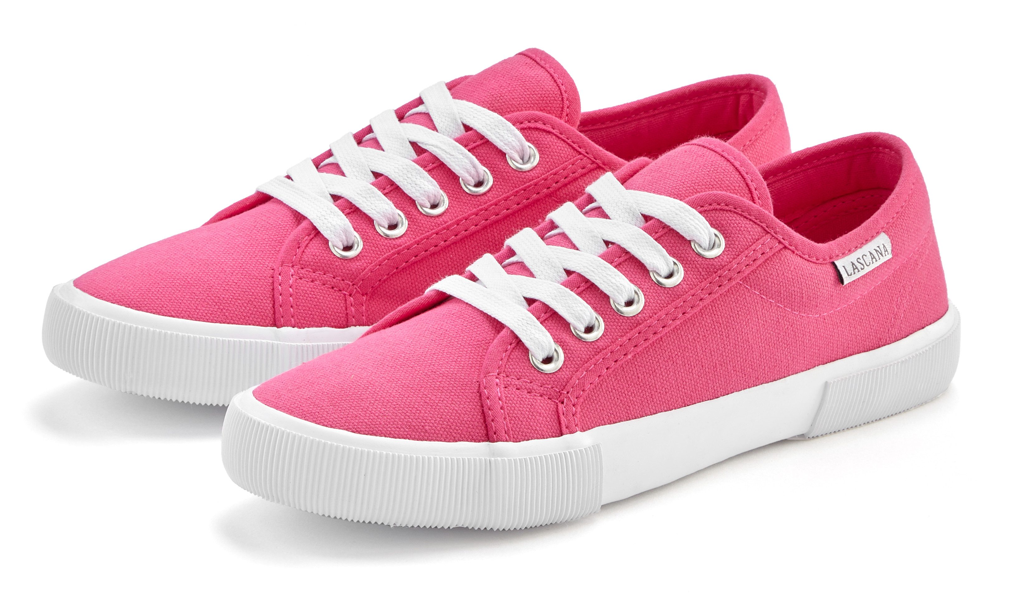 LASCANA Sneaker aus Textil, Schnürhalbschuh, Freizeitschuh, Turnschuh günstig online kaufen