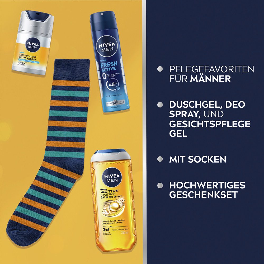 Nivea Men Hautpflege-Set MENS STUFF-SKINCARE KIT, 3-tlg.