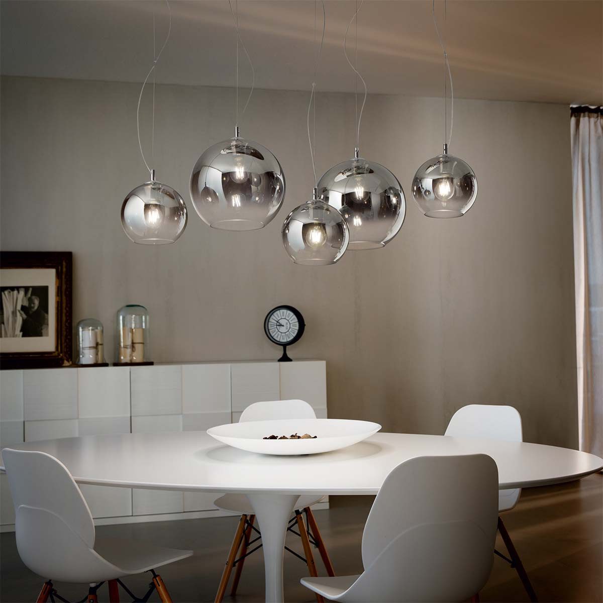 Ideal Lux Hängeleuchten Nemo SP5 Pendelleuchte, LED wechselbar, Hängeleuchte