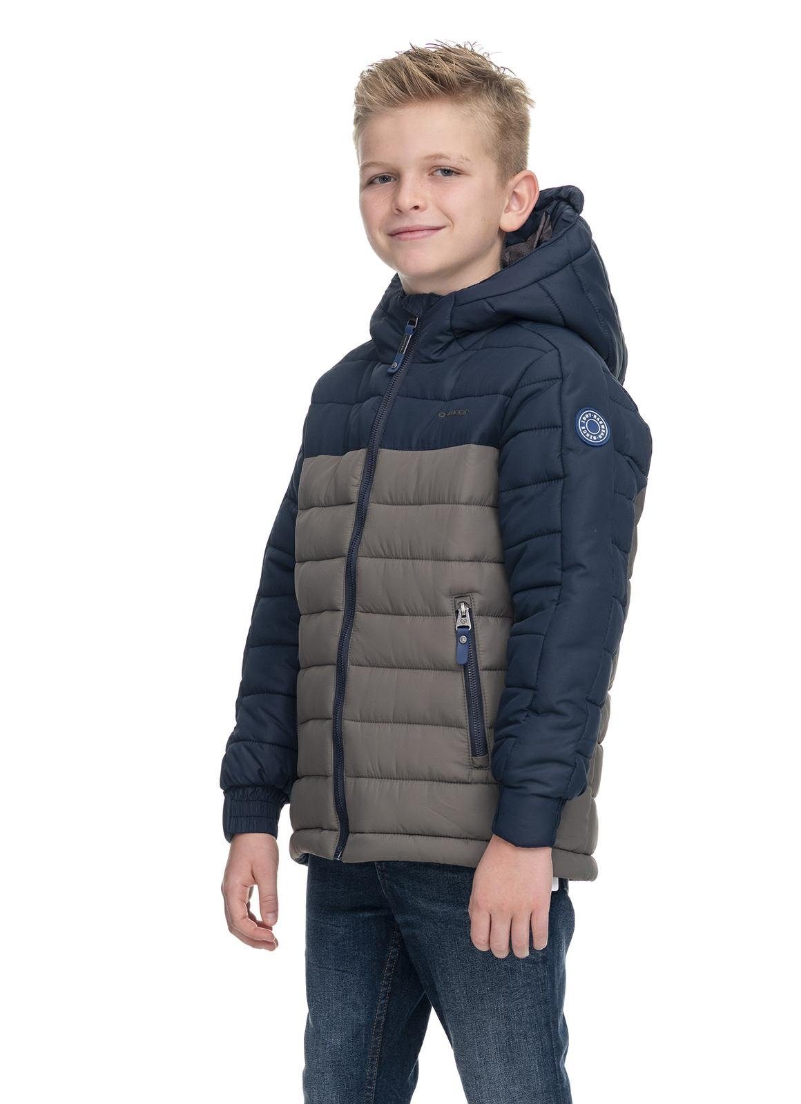 Riesiger Verkauf! Ragwear Blocks Coolio mit Steppjacke Winterjacke Jungen navy Kapuze Winter