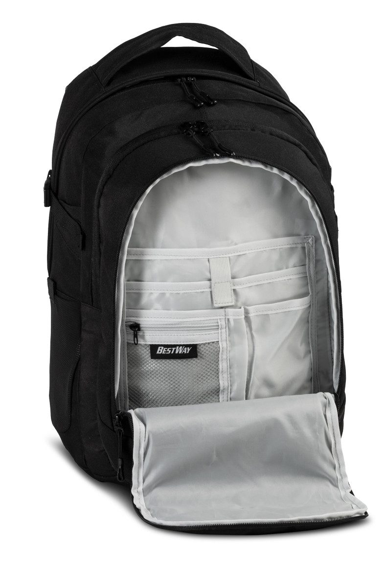 BESTWAY Schulrucksack BestWay Rucksack mit zwei Hauptfächern 22 Liter
