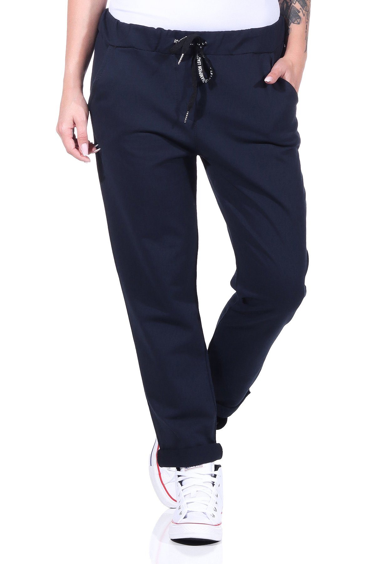 CLEO STYLE Jogginghose Jogginghose 20 Dunkelblau günstig online kaufen