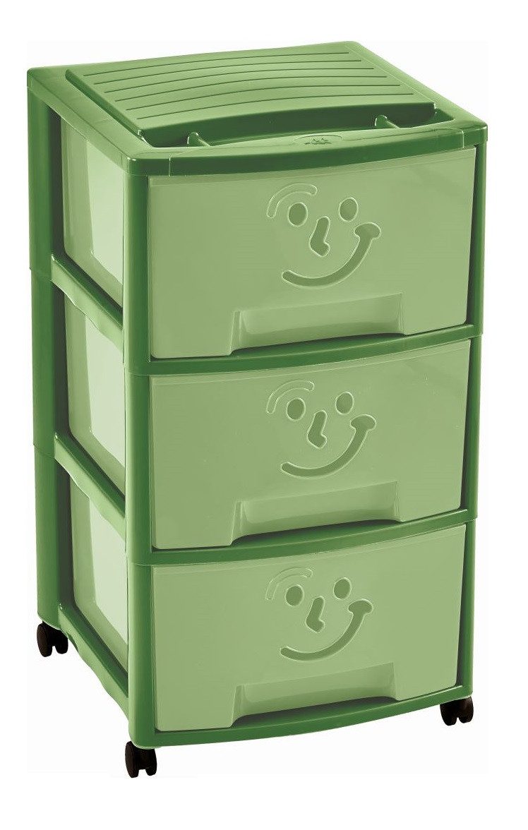 M home Rollcontainer Schubladenrollwagen PLS6093 grün günstig online kaufen