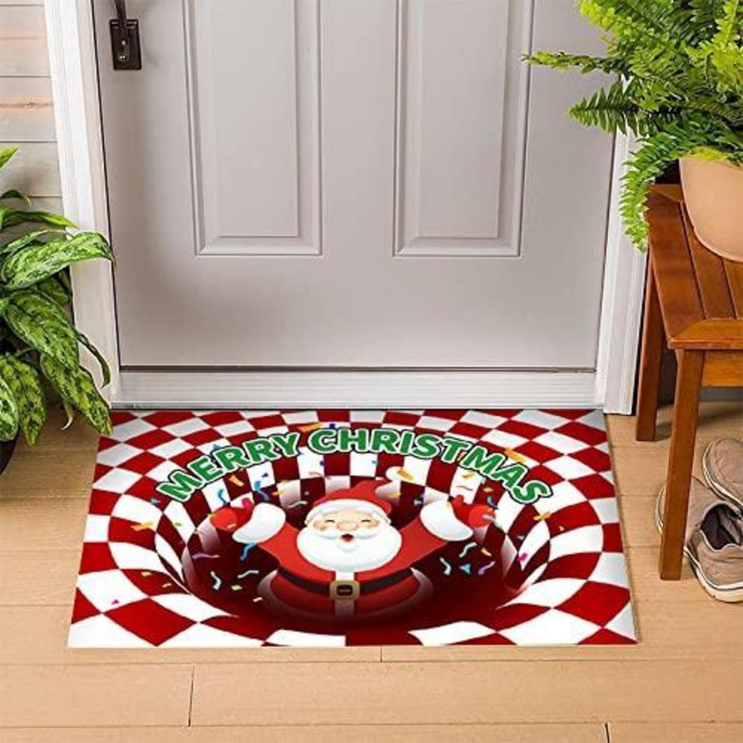 LuxusKollektion Fußmatte Weihnachtsmatte 40x60cm Weihnachtsmotiv, rechteckig, Höhe: 5 mm