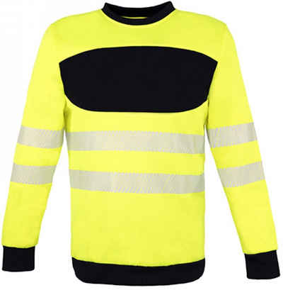 korntex Sweatshirt EOS Hi-Vis Workwear Sweatshirt With Printing Area S bis 5XL