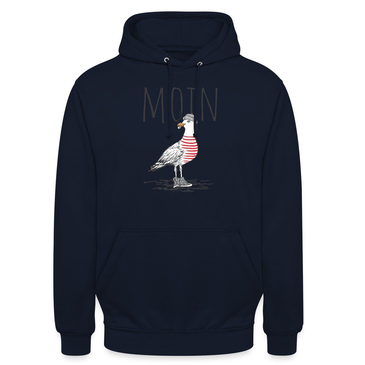 Spreadshirt Hoodie Moin Möwe Norddeutschland Seemann Unisex Hoodie (1-tlg)