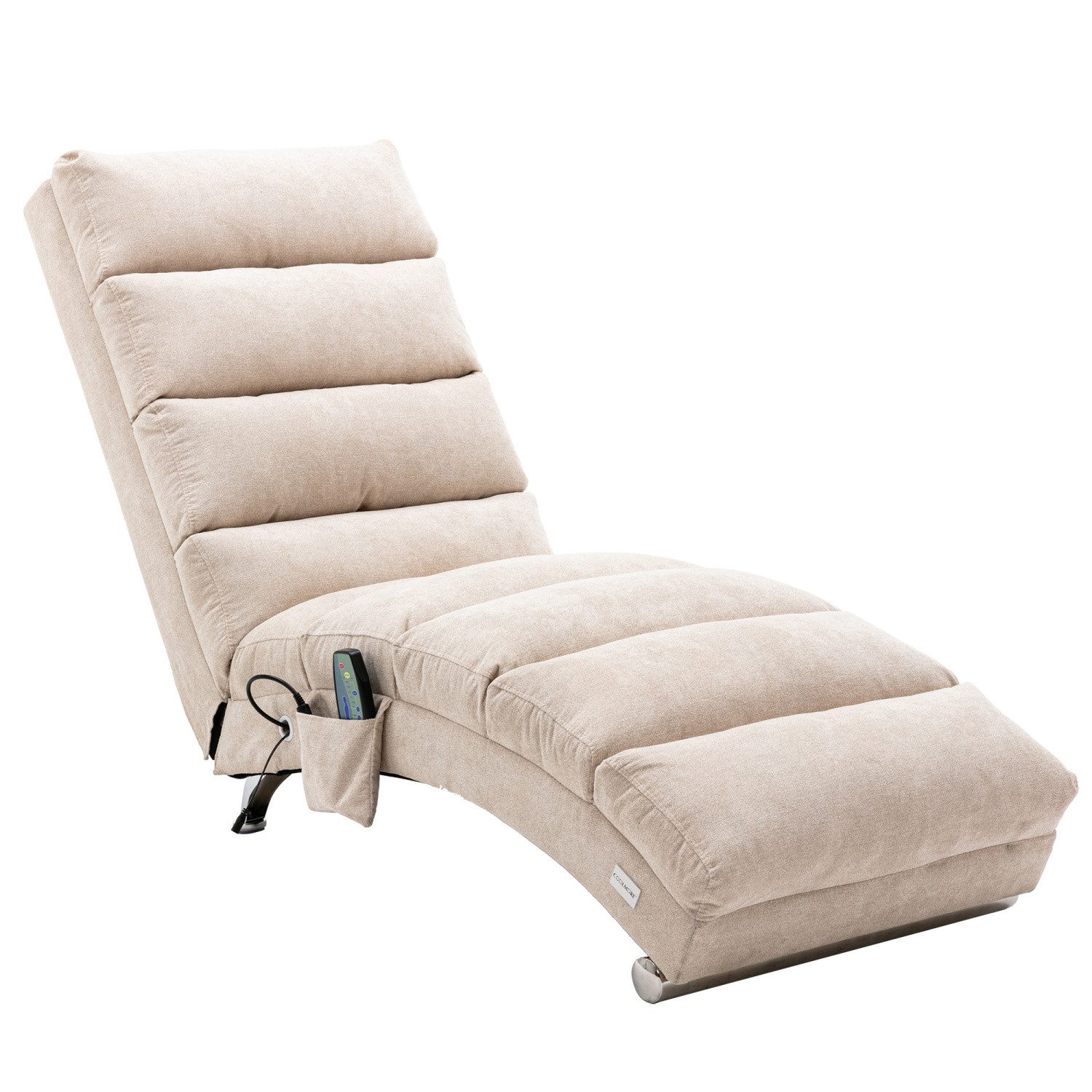 ANYSUN Relaxliege Entspannungsliege,feststehendes Liegesofa mit Ganzkörperunterstützung, sanfter Vibrationsfunktion und Seitentaschen, moderne Wohnzimmermöbel, geeignet für Büros, Wohnzimmer und Schlafzimmer.