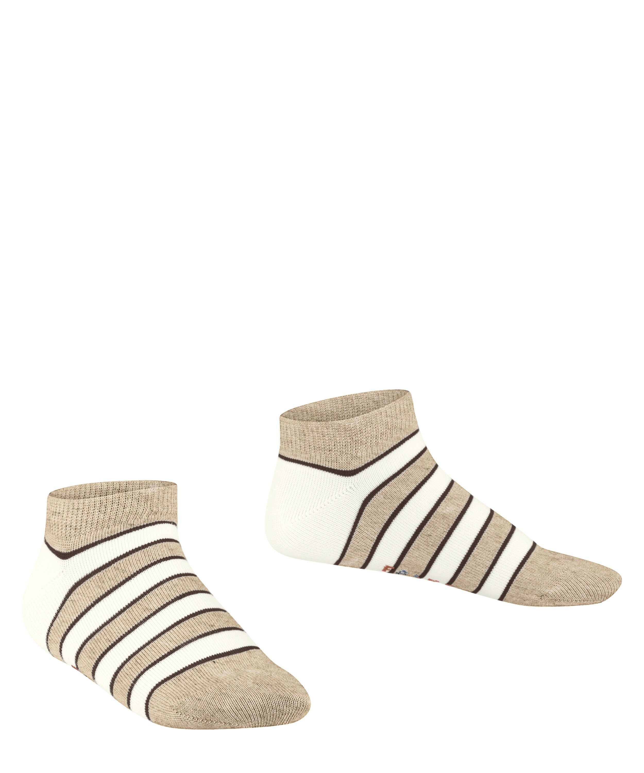 sand (1-Paar) Sneakersocken (4650) Simple nachhaltiger mit FALKE Baumwolle mel. Stripes