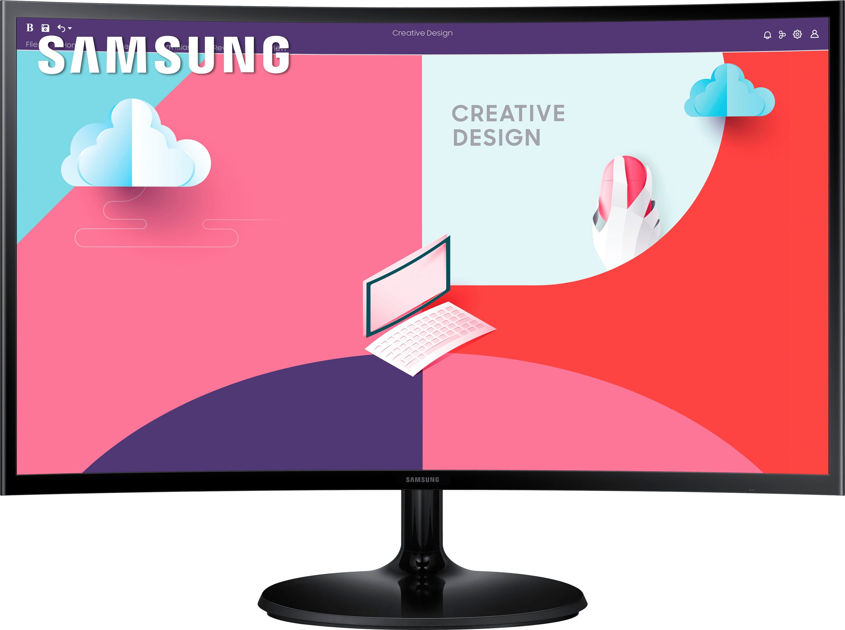 Samsung S27C364EAU Curved-LED-Monitor HD, Full x 75 cm/27 1080 1920 LED) VA (68,6 Hz, ms ", Reaktionszeit, px, 4