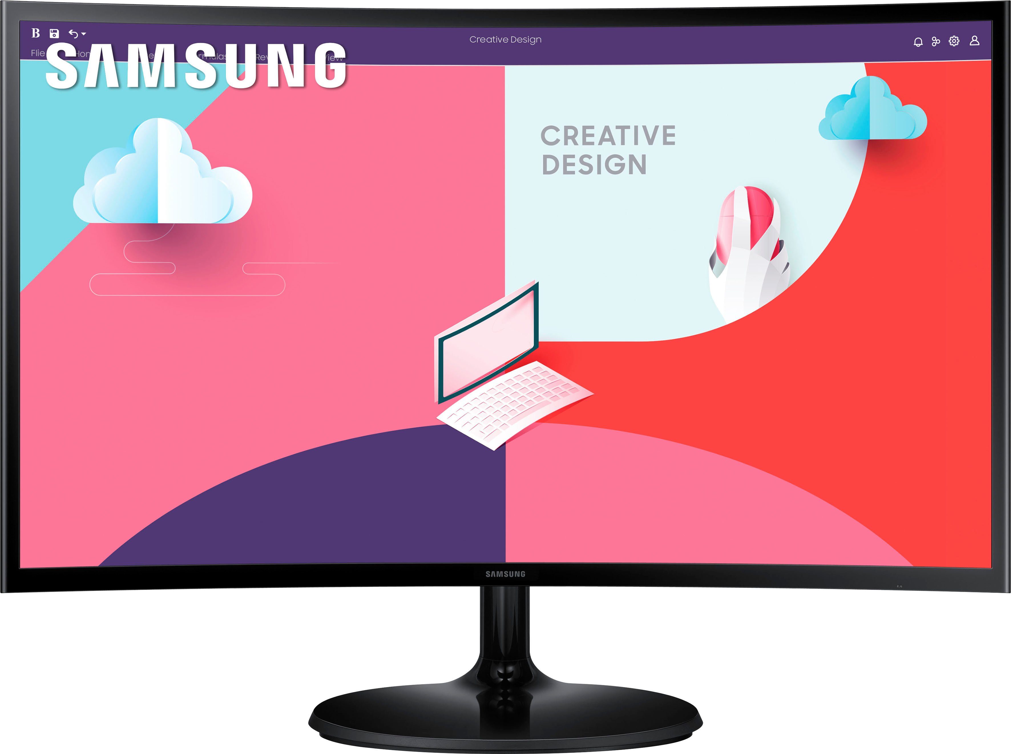 Samsung S27C364EAU Curved-LED-Monitor (68,6 cm/27 ", 1920 x 1080 px, Full HD, 4 ms Reaktionszeit, 75 Hz, VA LED)