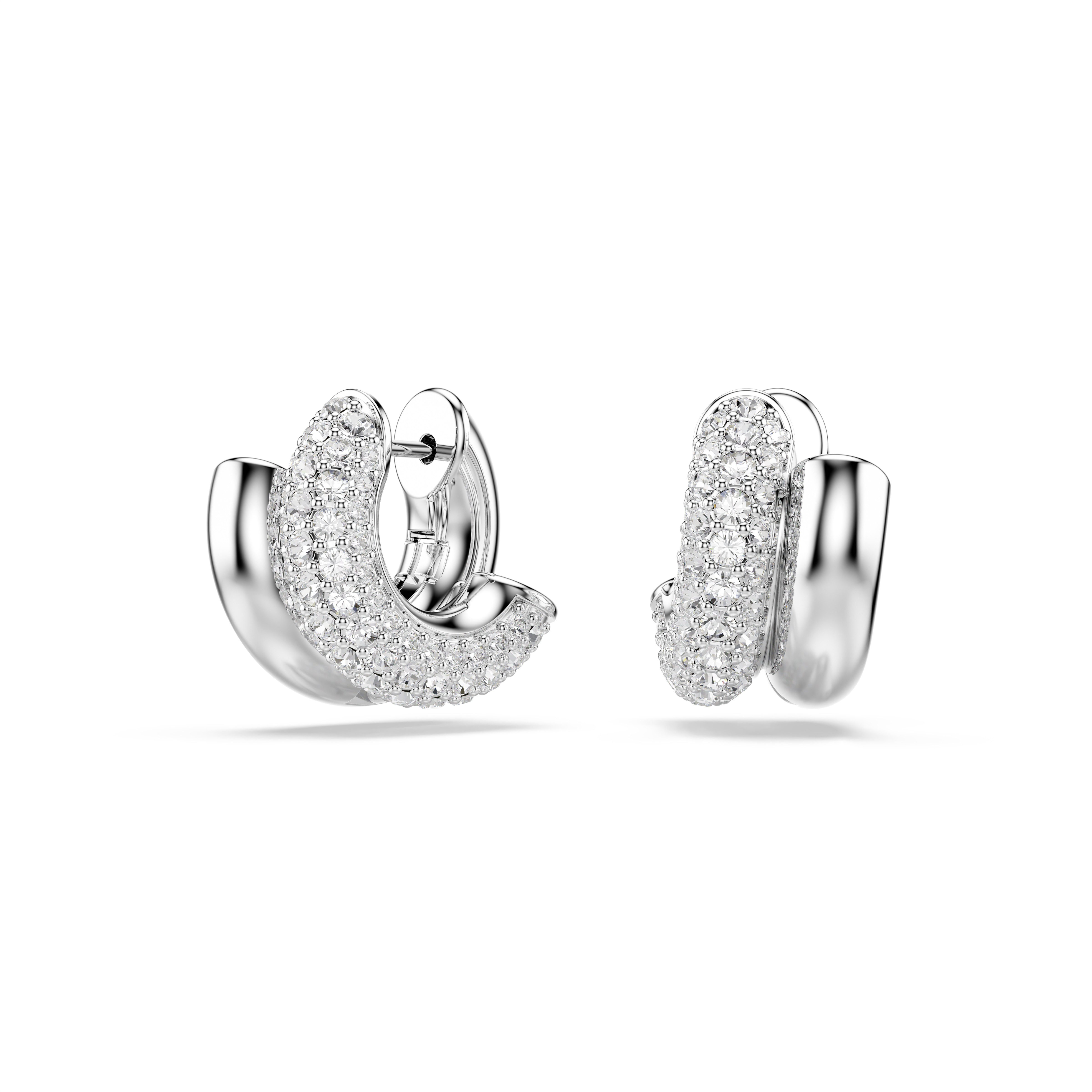 Swarovski Paar Creolen Schmuck Geschenk Dextera Ohrringe, mit Swarovski® Kristall