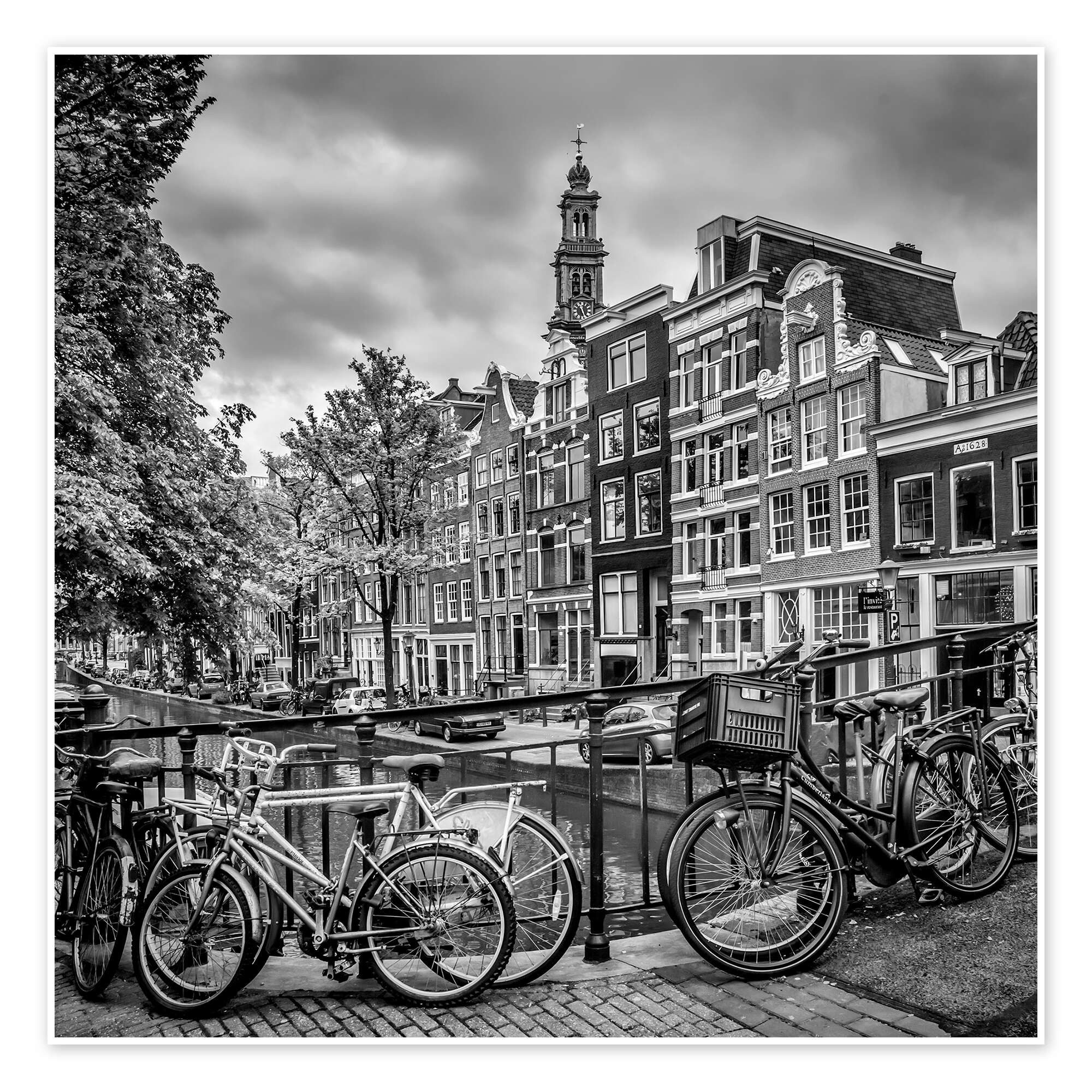 Posterlounge Wandbild Amsterdam, Bloemgracht, Melanie Viola, erhältlich als Poster, Leinwandbild, Wandsticker oder Acrylglasbild