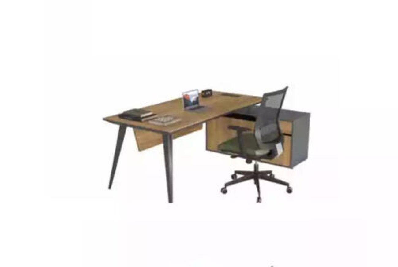 JVmoebel Eckschreibtisch Eckschreibtisch Office Tisch groß Chef Tische Schreibtisch Möbel (1-St., 1x nur Schreibtisch), Made in Europa