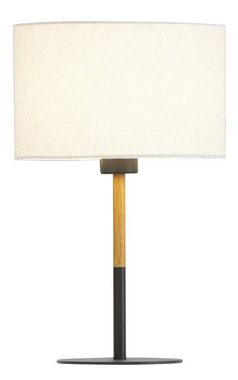 Home affaire Tischleuchte »San Marina«, Gestell zweifarbig, Leinenschirm / Stoff - Schirm, Ø 25 cm, Höhe 40 cm