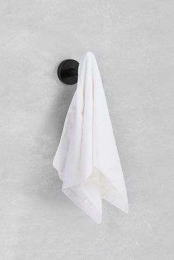 Ambrosya Handtuchhaken Handtuchhalter aus Edelstahl in Schwarz Handtuchhaken Halter Handtuch, Badezimmer, Küche, WC, (Packung), Schwarz