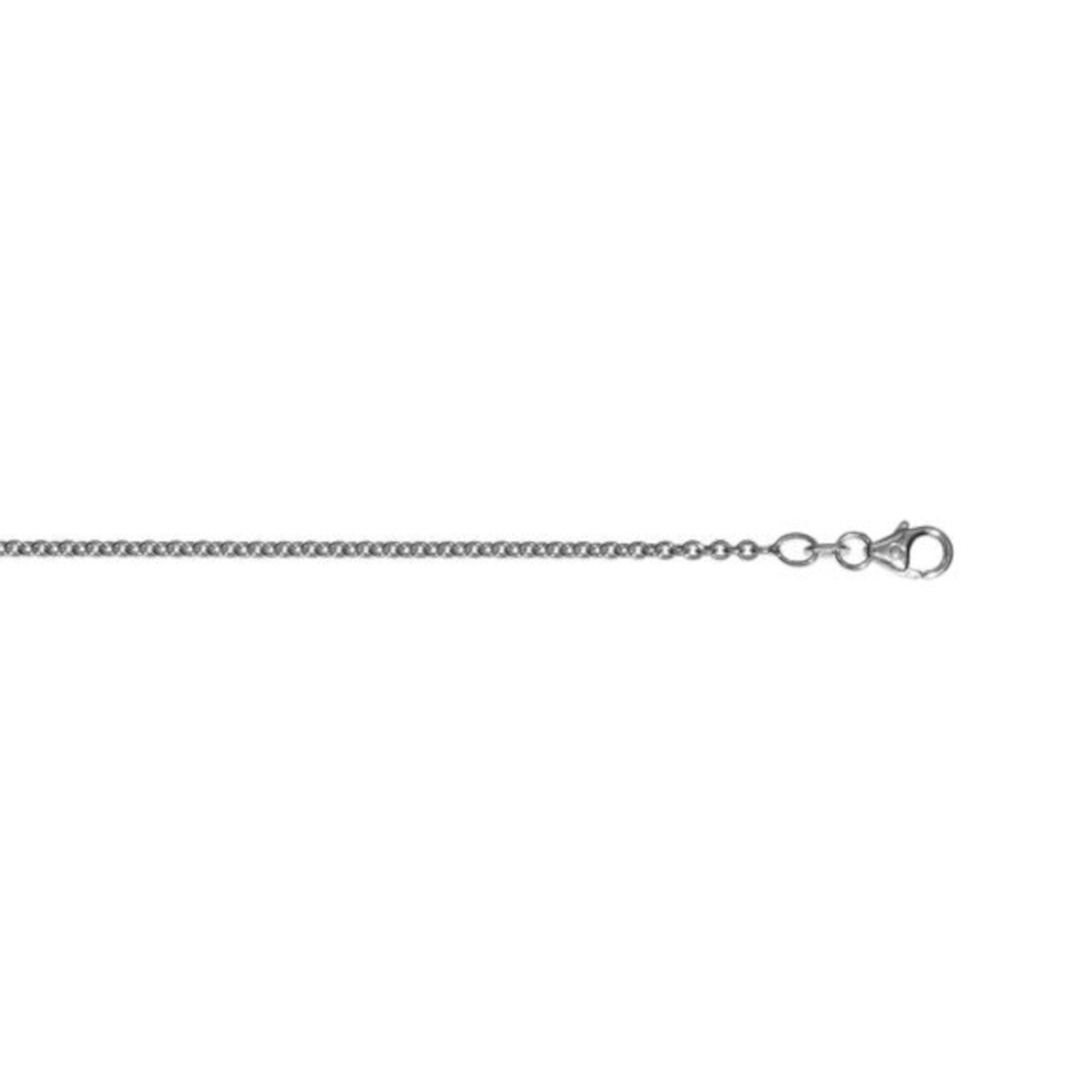 ONE ELEMENT Goldkette Halskette Rundankerkette aus 333 Weißgold Ø 2 mm, Modern & klar – ein Stück für zeitlose Looks