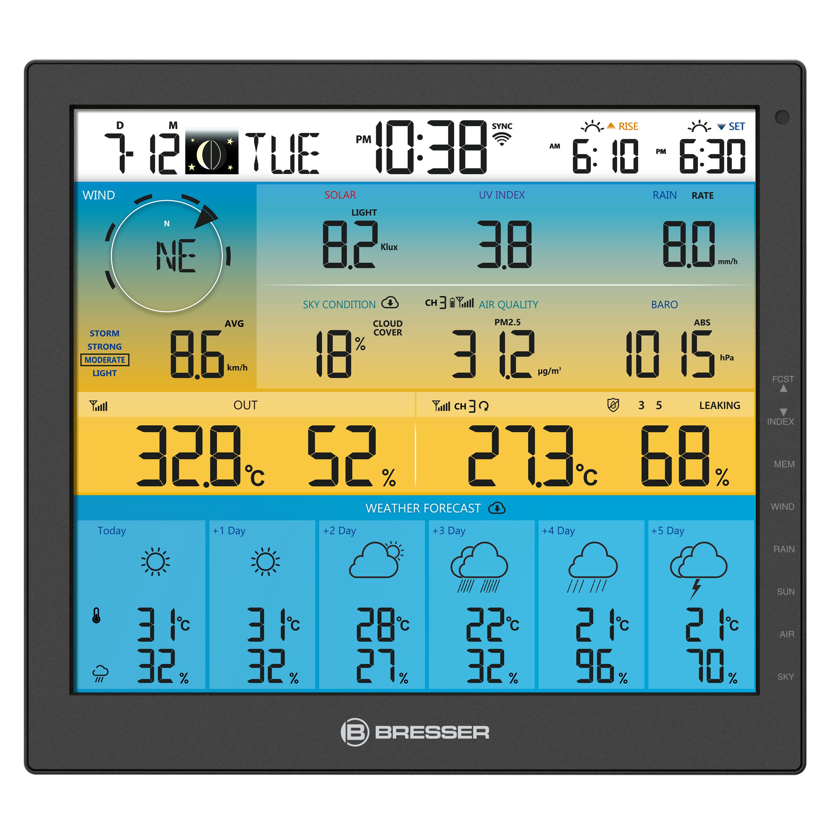 BRESSER BRESSER zusätzliche / Ersatz-Basisstation für 7003220 6-Tage 4CAST PR… Wetterstation