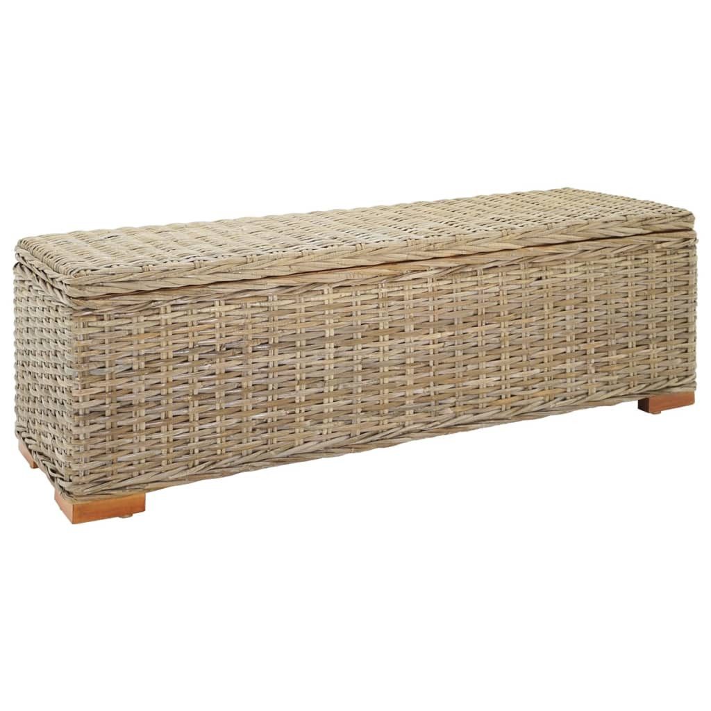 vidaXL Sitzbank Truhe 110 cm Natur günstig online kaufen