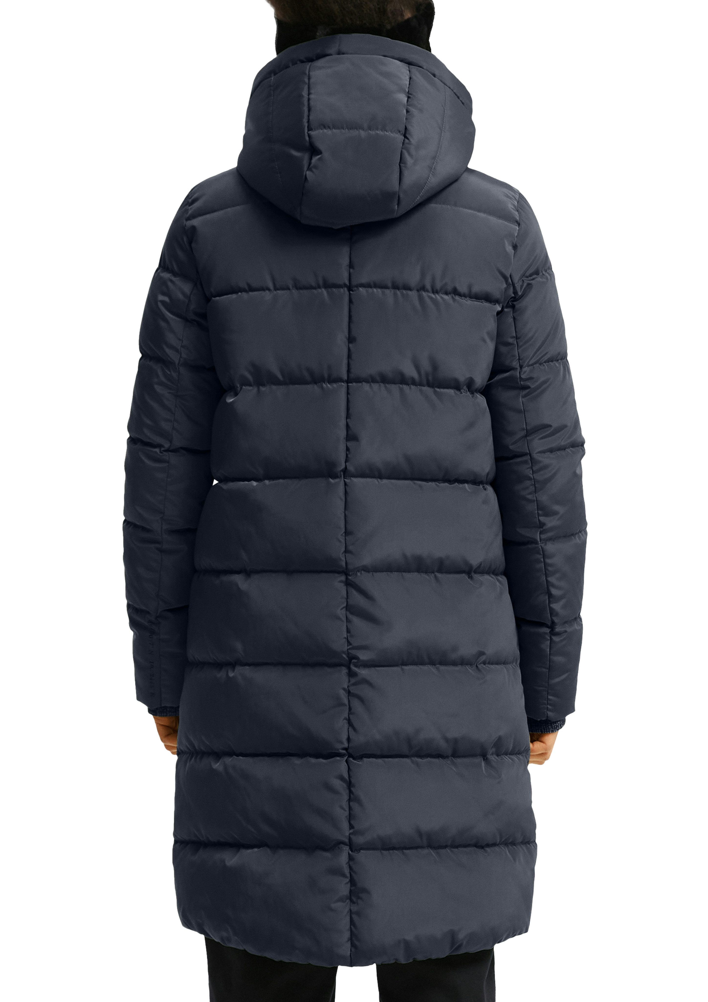 QS Steppjacke lang, mit Kapuze günstig online kaufen