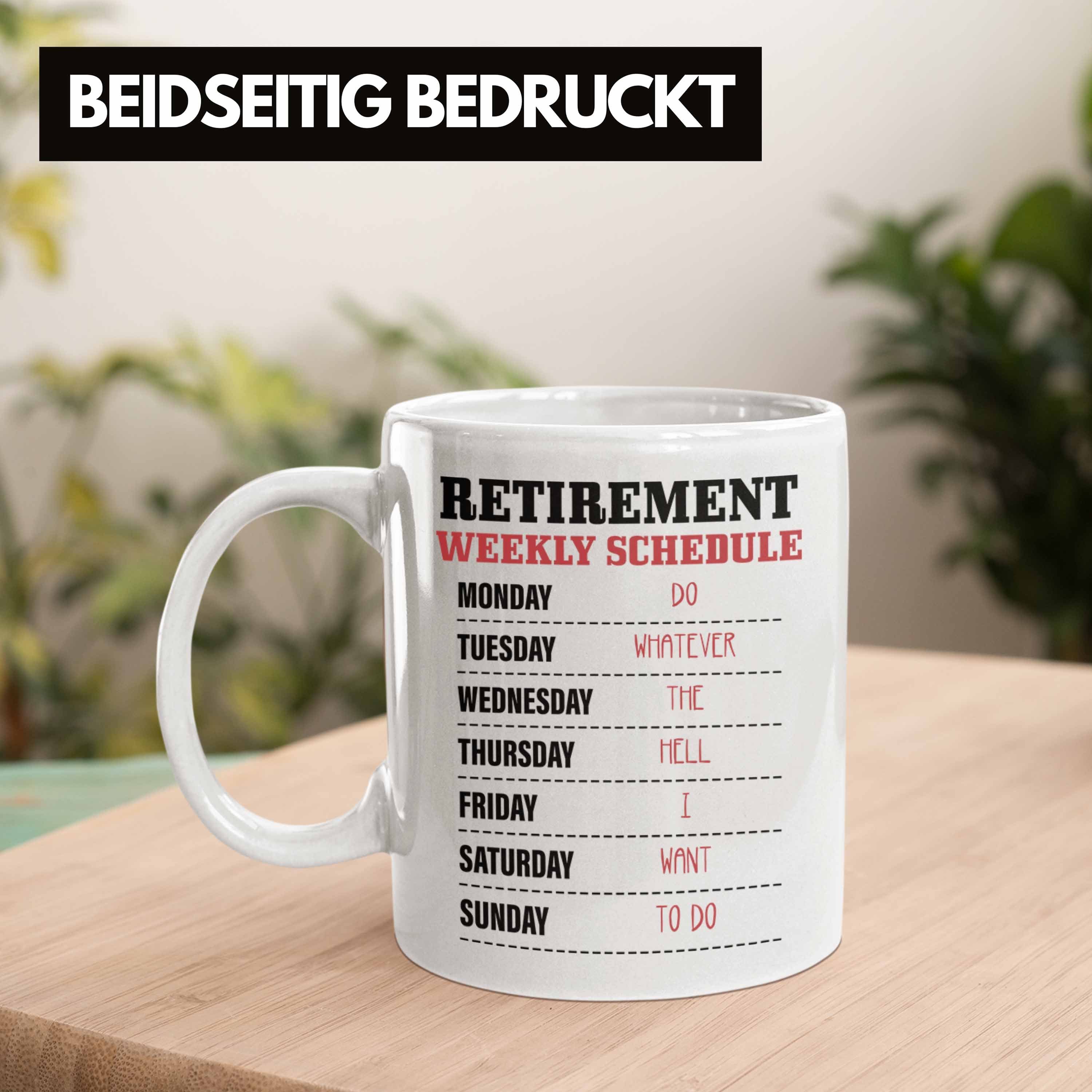 - Trendation Ruhestand Trendation Renter Geschenk Sprüche Mann Rente für Renteneintritt Weiss Lustig Frau Abschied Tasse Tasse Rentnerin