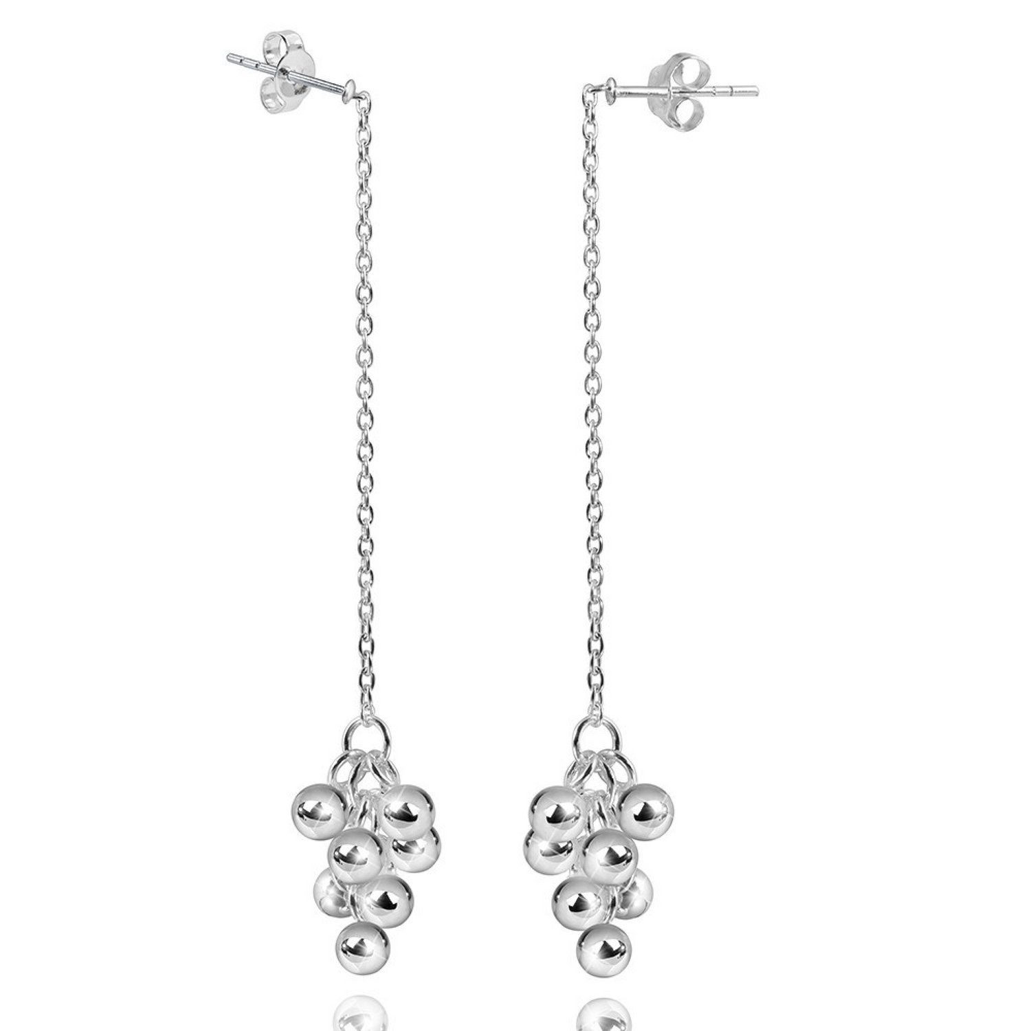 Materia Paar Ohrhänger Damen Silber Traube Kugeln lang SO-239, 925 Sterling günstig online kaufen