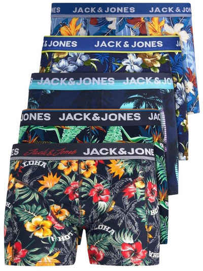 Jack & Jones Boxershorts »Jacvel« (5-St., 5er Pack) gute Passform durch elastische Baumwollqualität