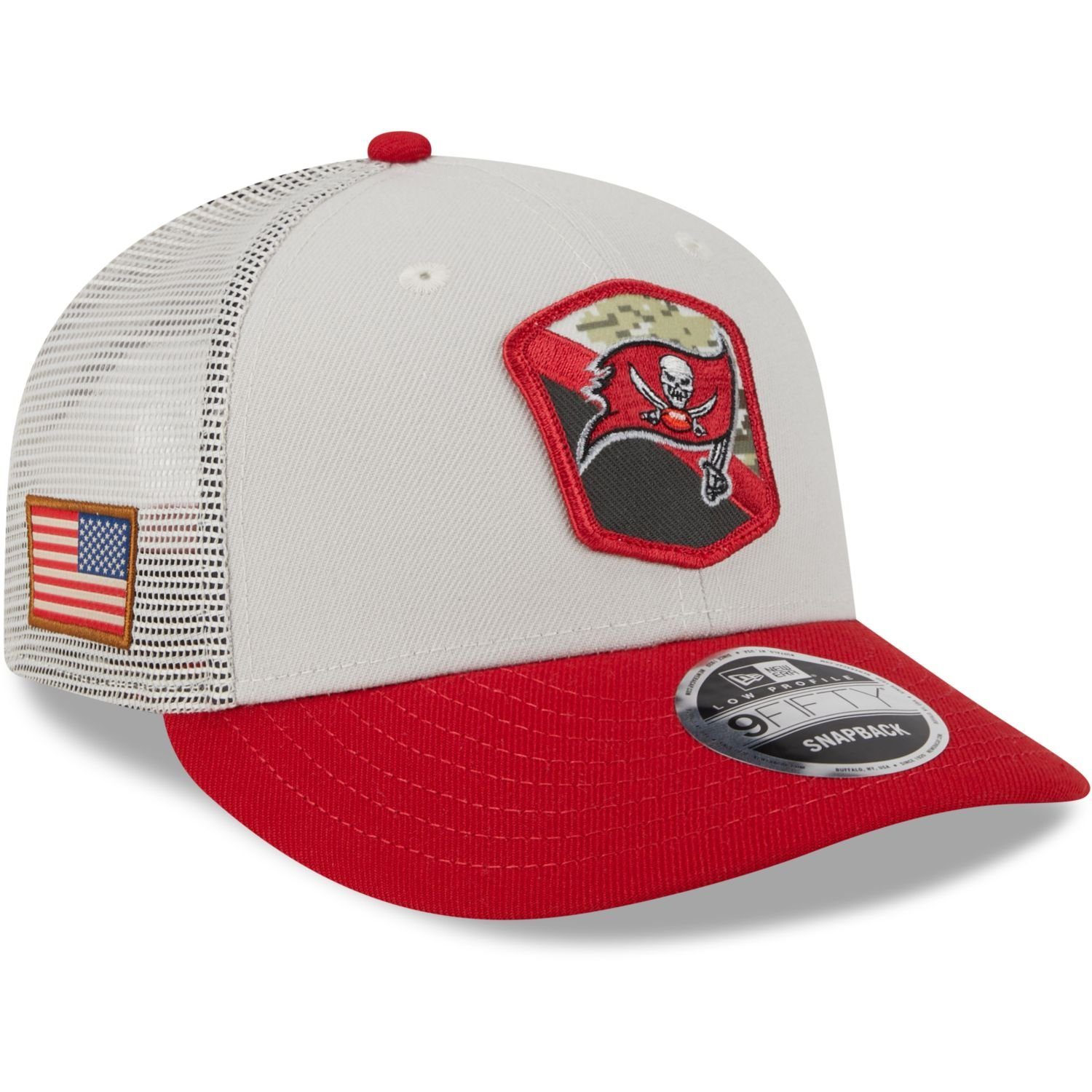 New Era Snapback Cap 9Fifty Low Profile Snap NFL Salute to Service Tampa Bay Buccaneers