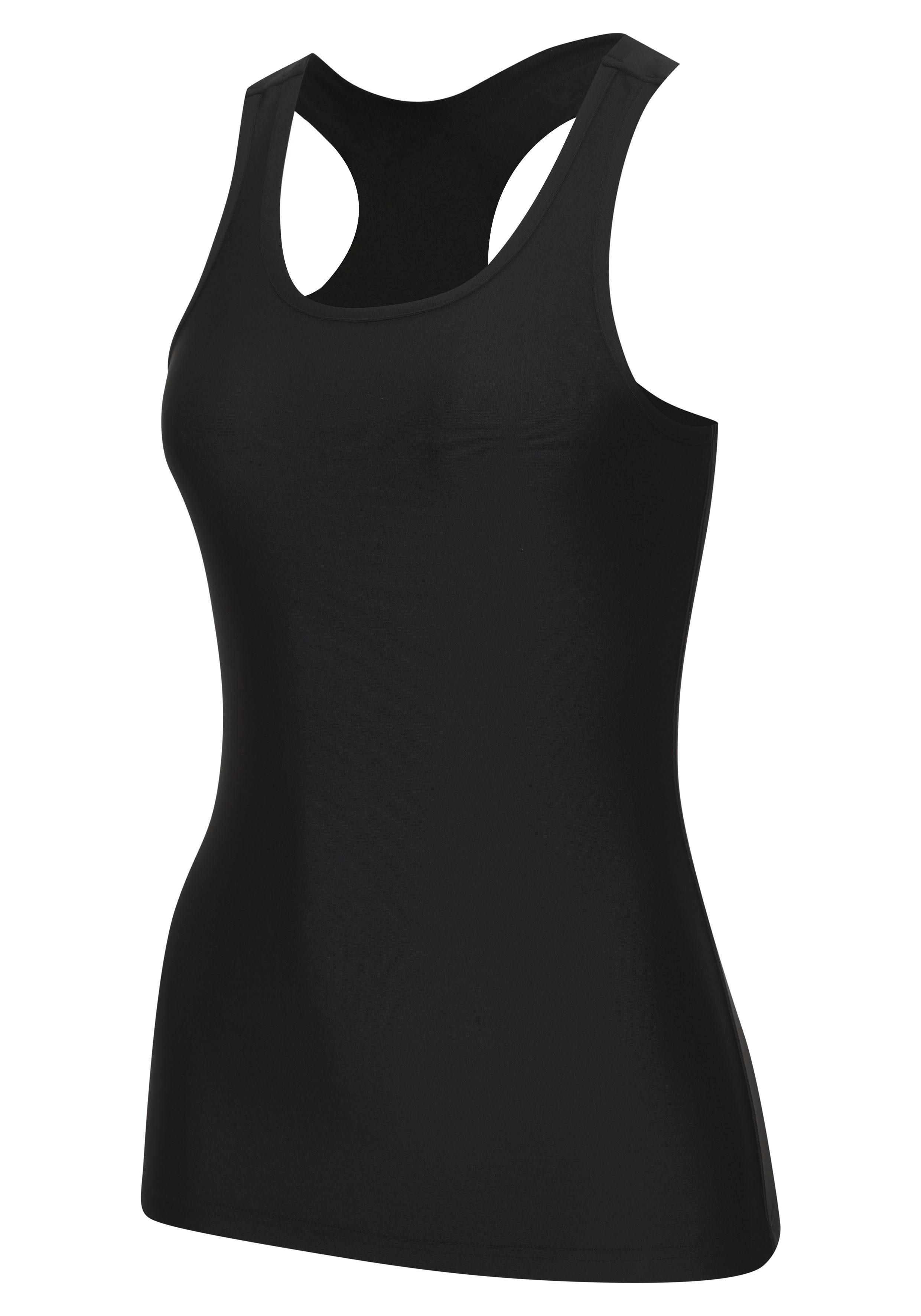 LASCANA ACTIVE Sporttop mit Racerback und Logo-Badge