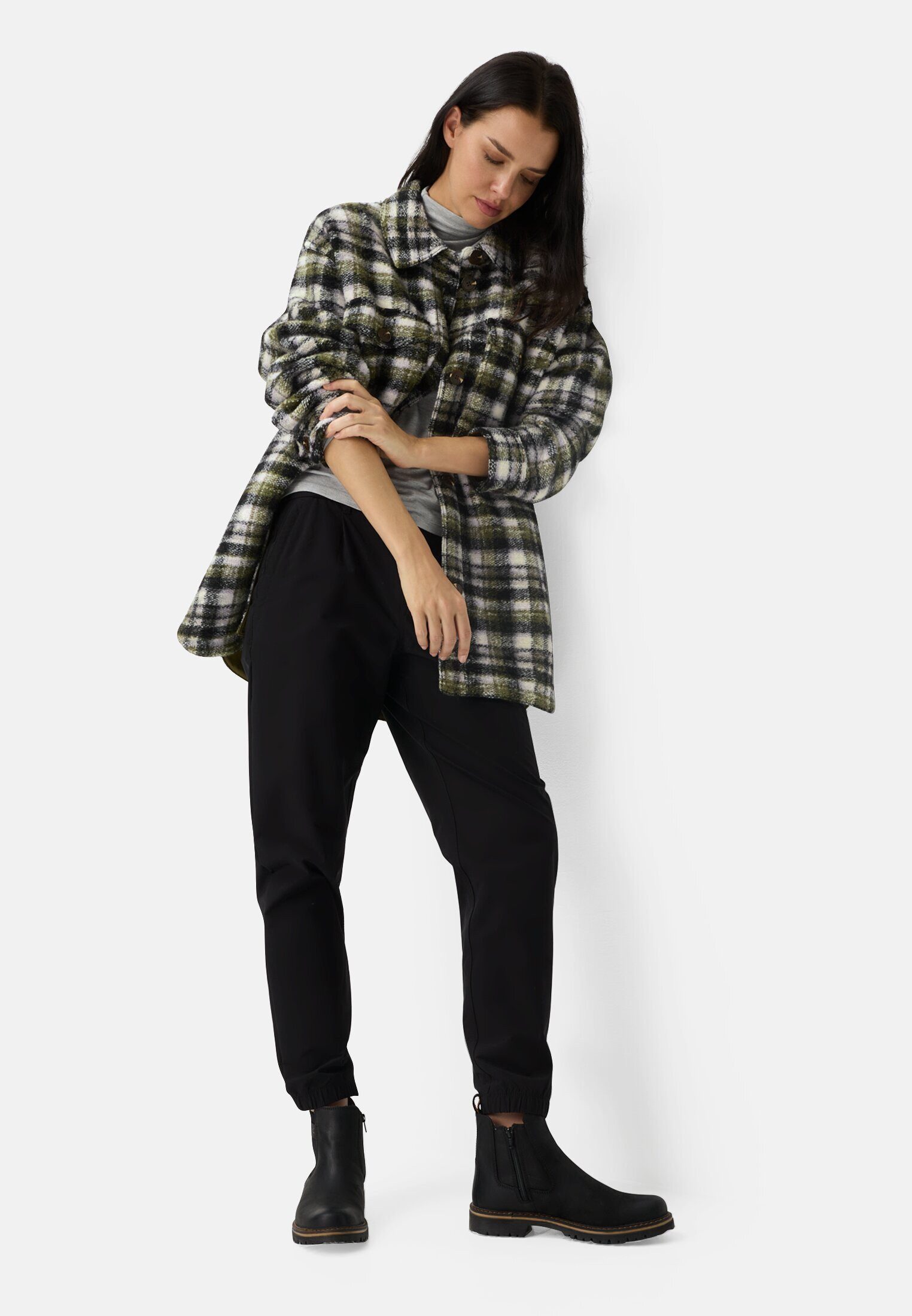 camel active Kurzjacke im Oversized Fit Langarm