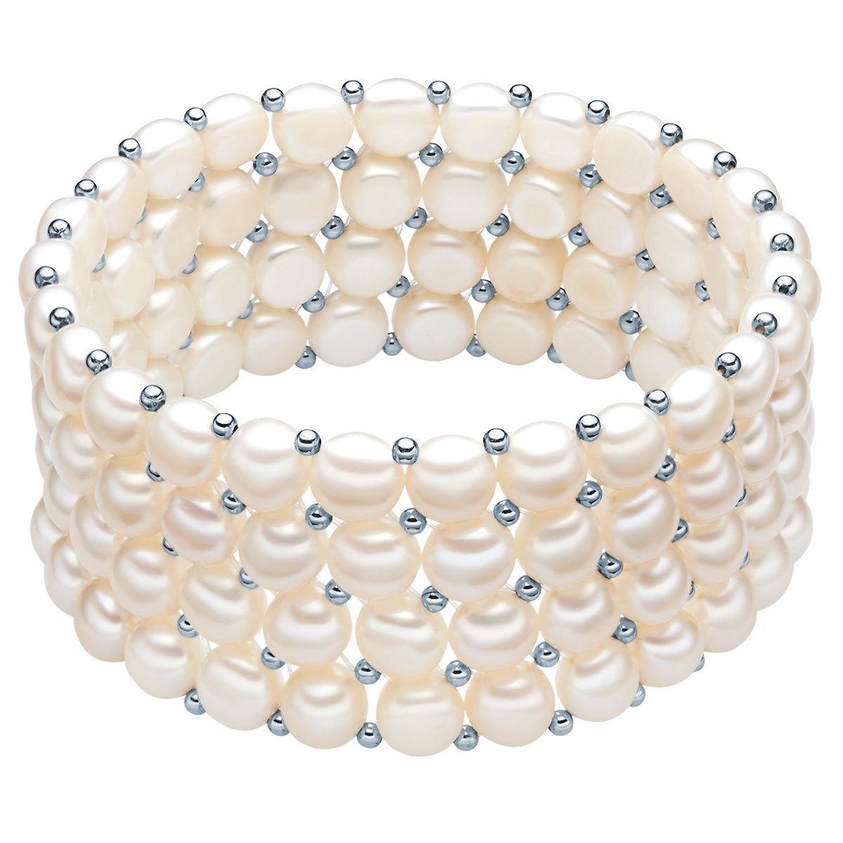 Valero Pearls Armband silber, aus Süßwasser-Zuchtperlen