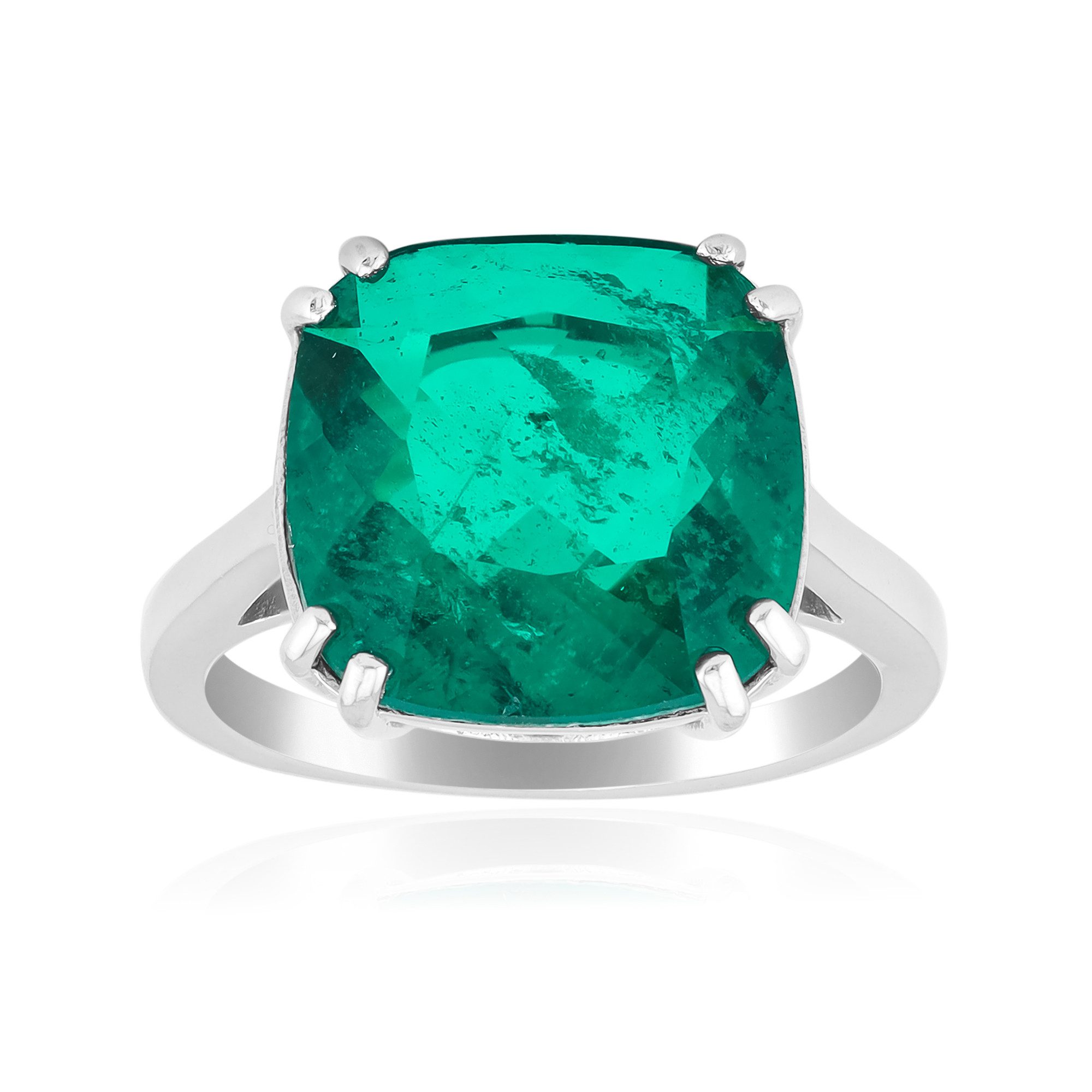 Cavill Solitärring Cavill Ring Sterlingsilber 4,45 ct grüner Quarz, Kissens günstig online kaufen