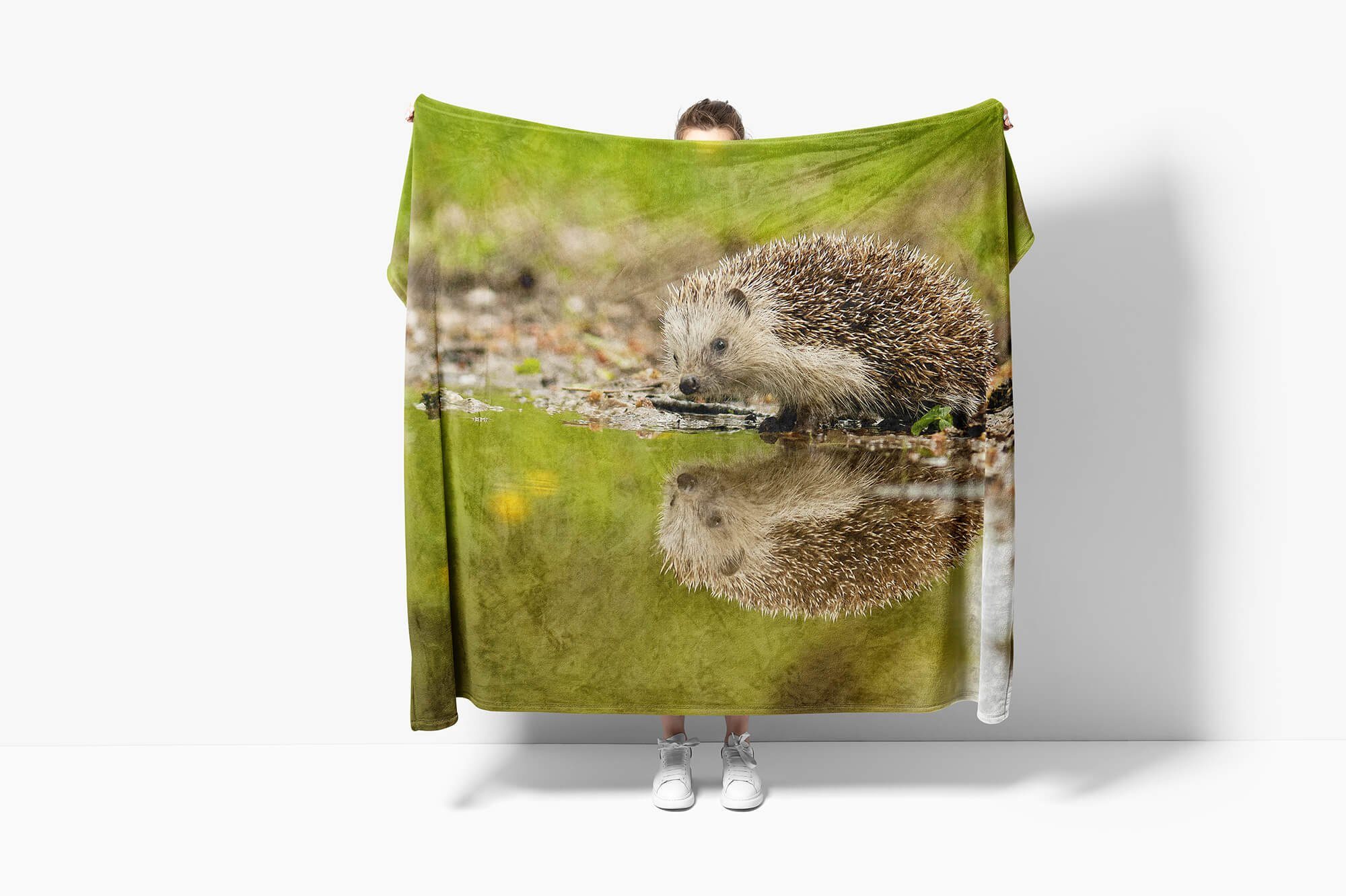 Sinus Art Handtücher Handtuch Strandhandtuch Saunatuch Kuscheldecke mit Tie günstig online kaufen