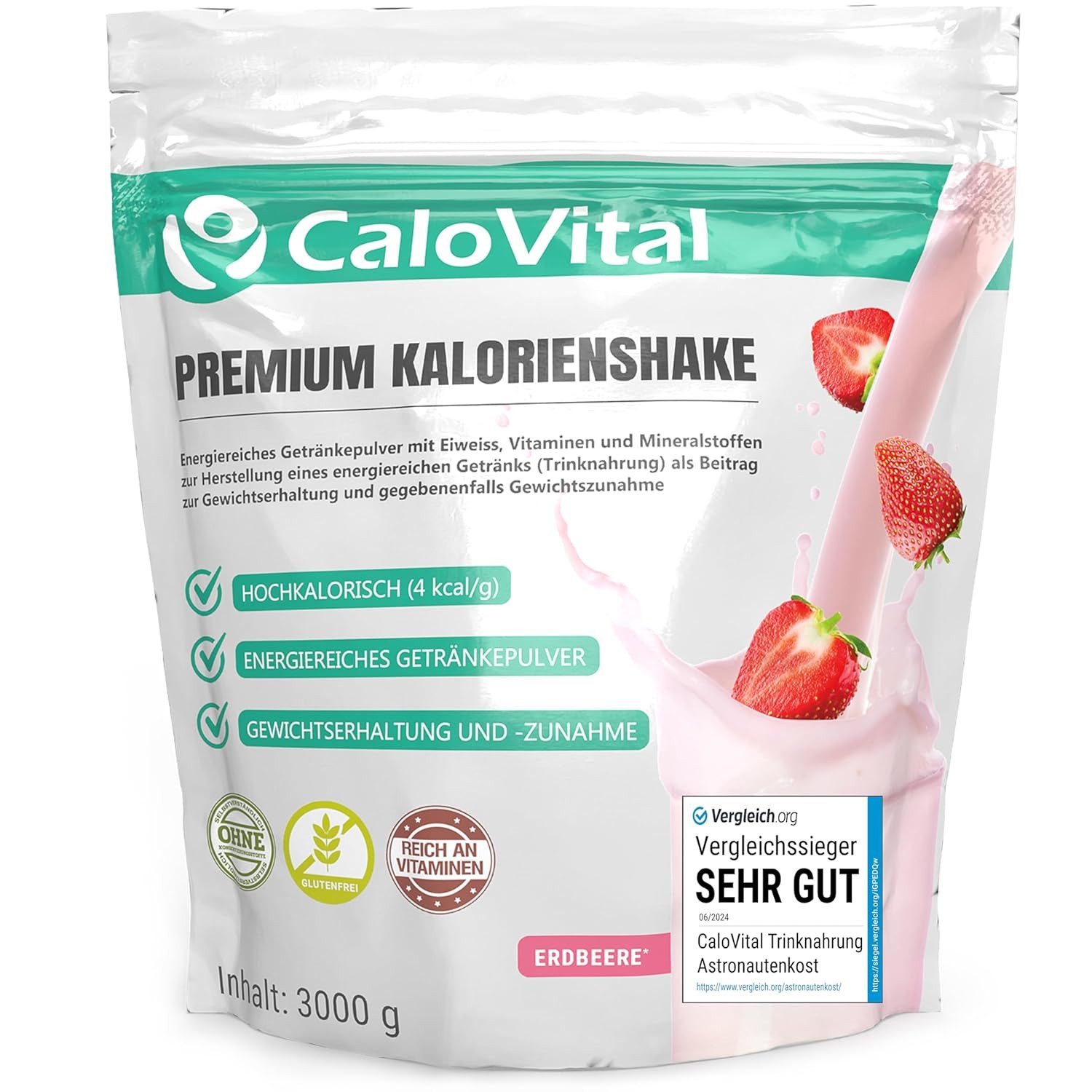 Zunehmen Trinknahrung hochkalorisch Gewichtszunahme CaloVital 3 kg Pulver